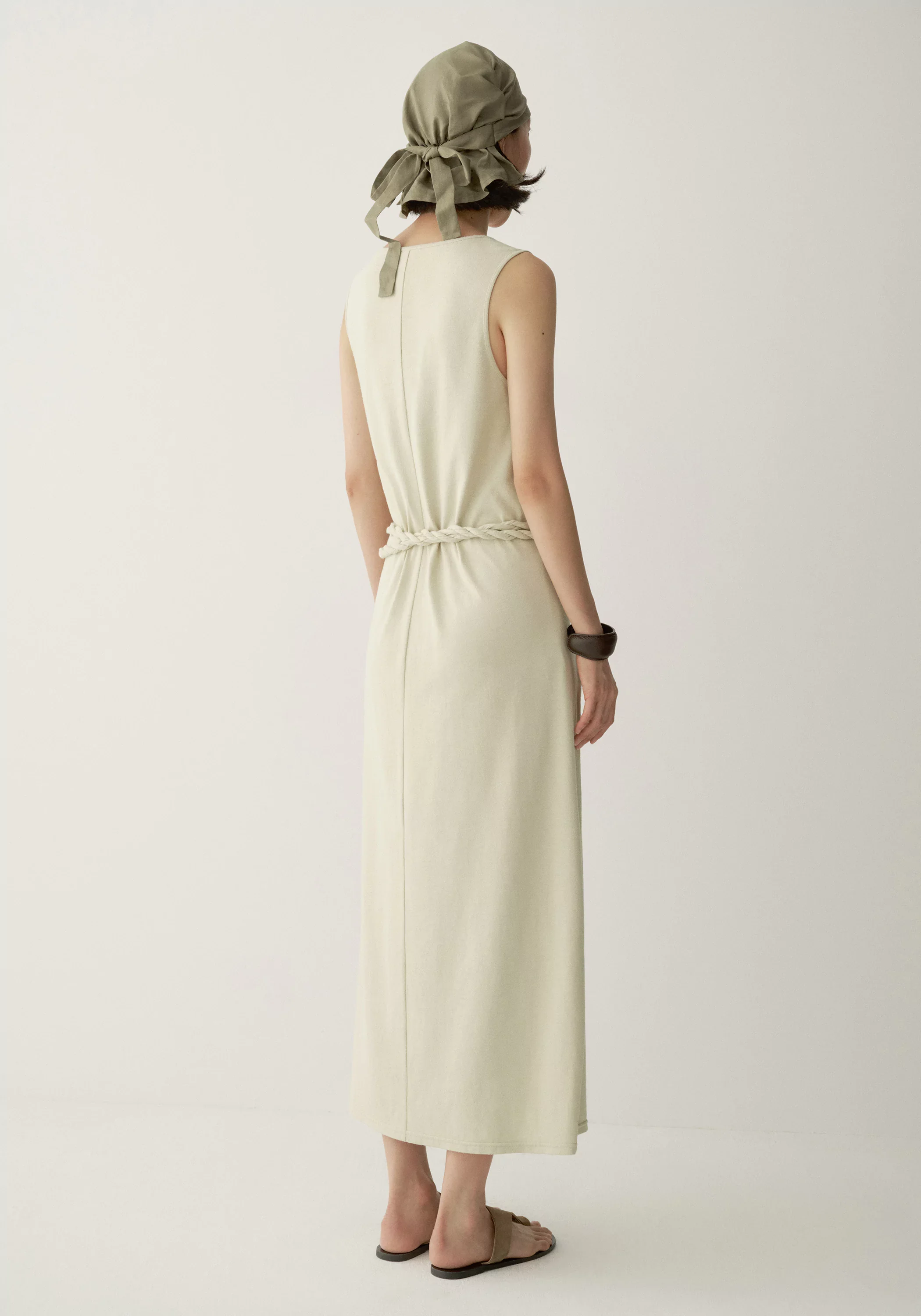 Silk Knot-waist Dress - Image 4