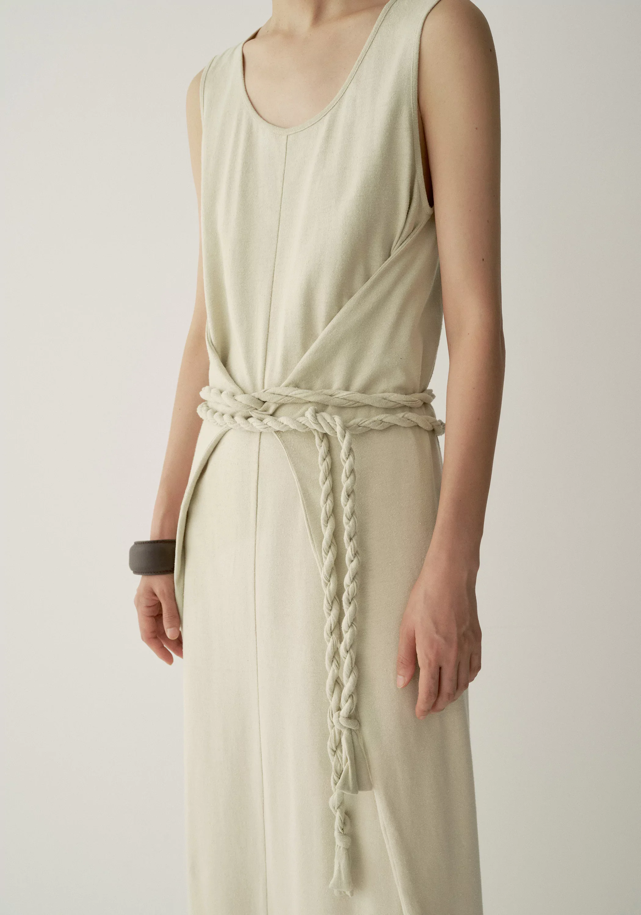 Silk Knot-waist Dress - Image 9