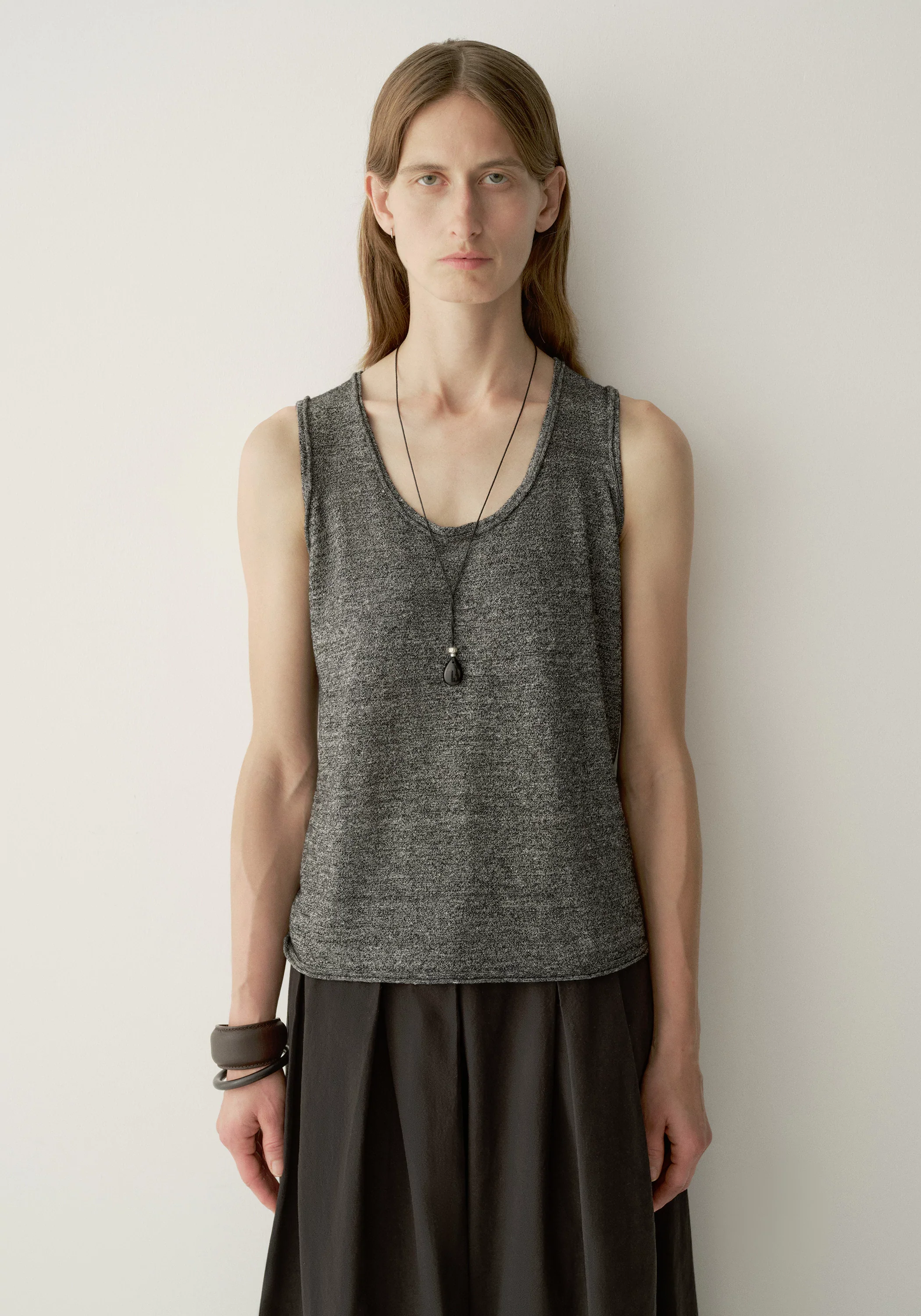 Merino-linen Knit Vest