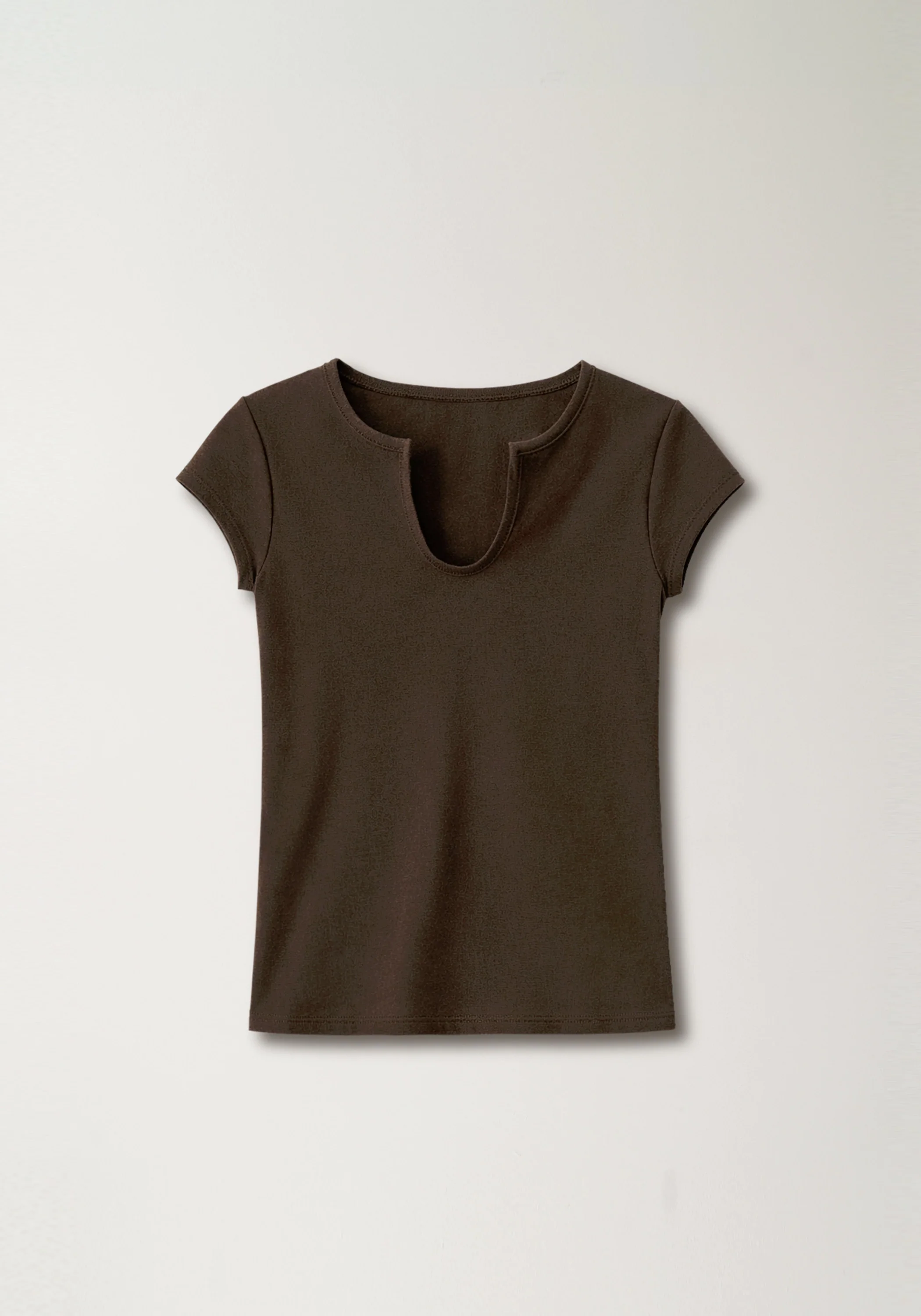 U-neck Knitted T-shirt - Image 2