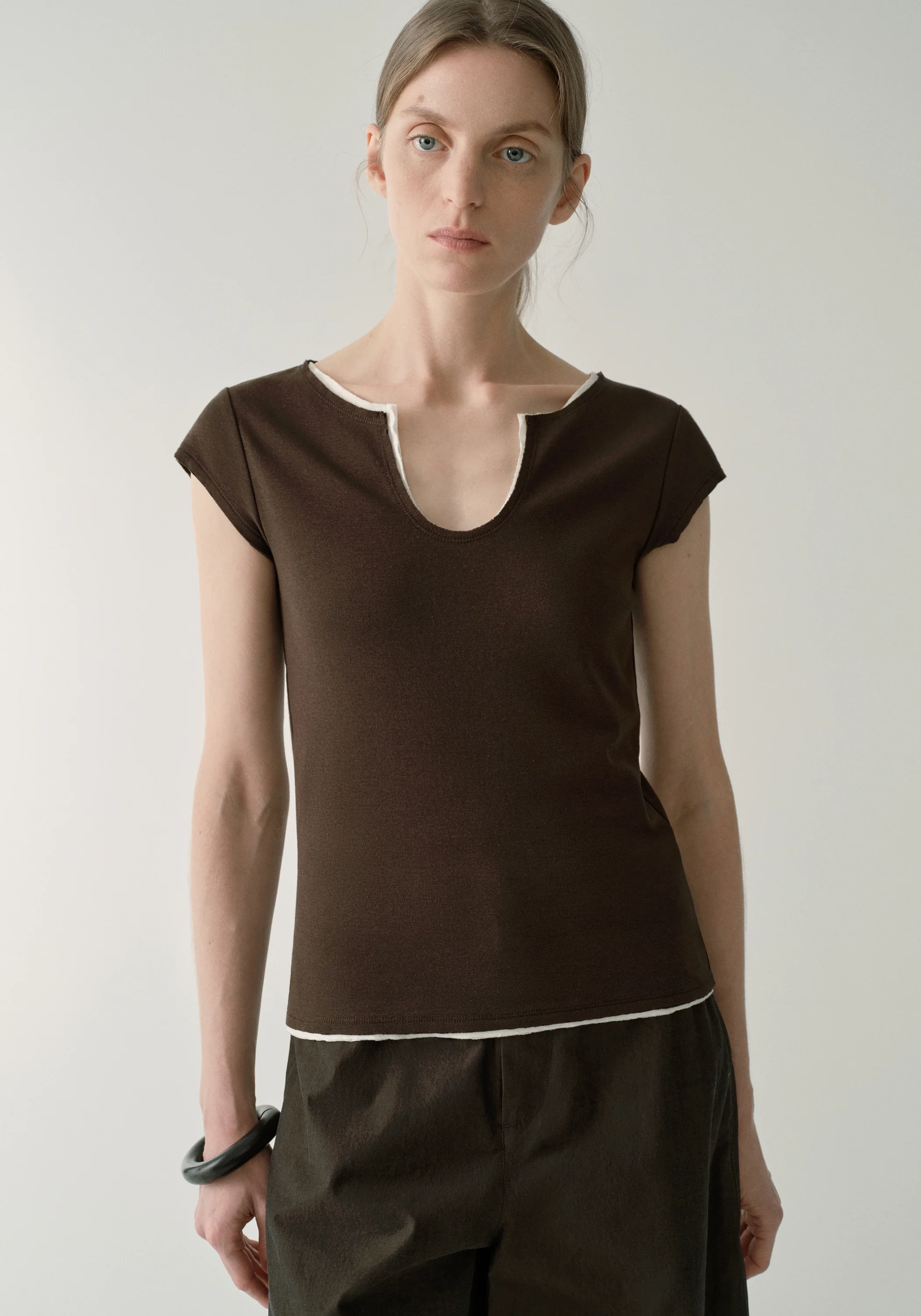 U-neck Knitted T-shirt - Image 6
