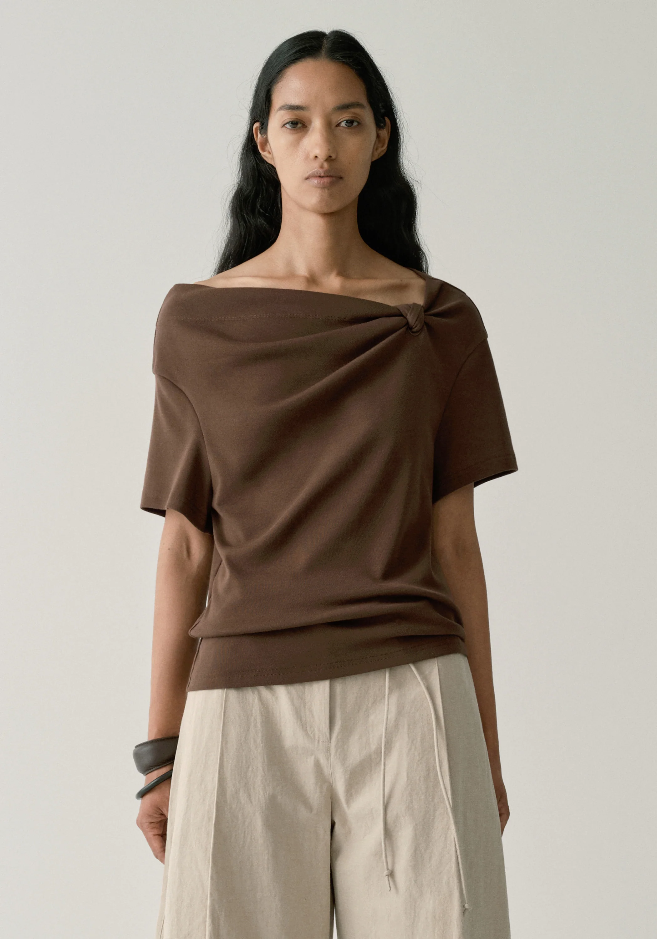Twist-detail T-shirt