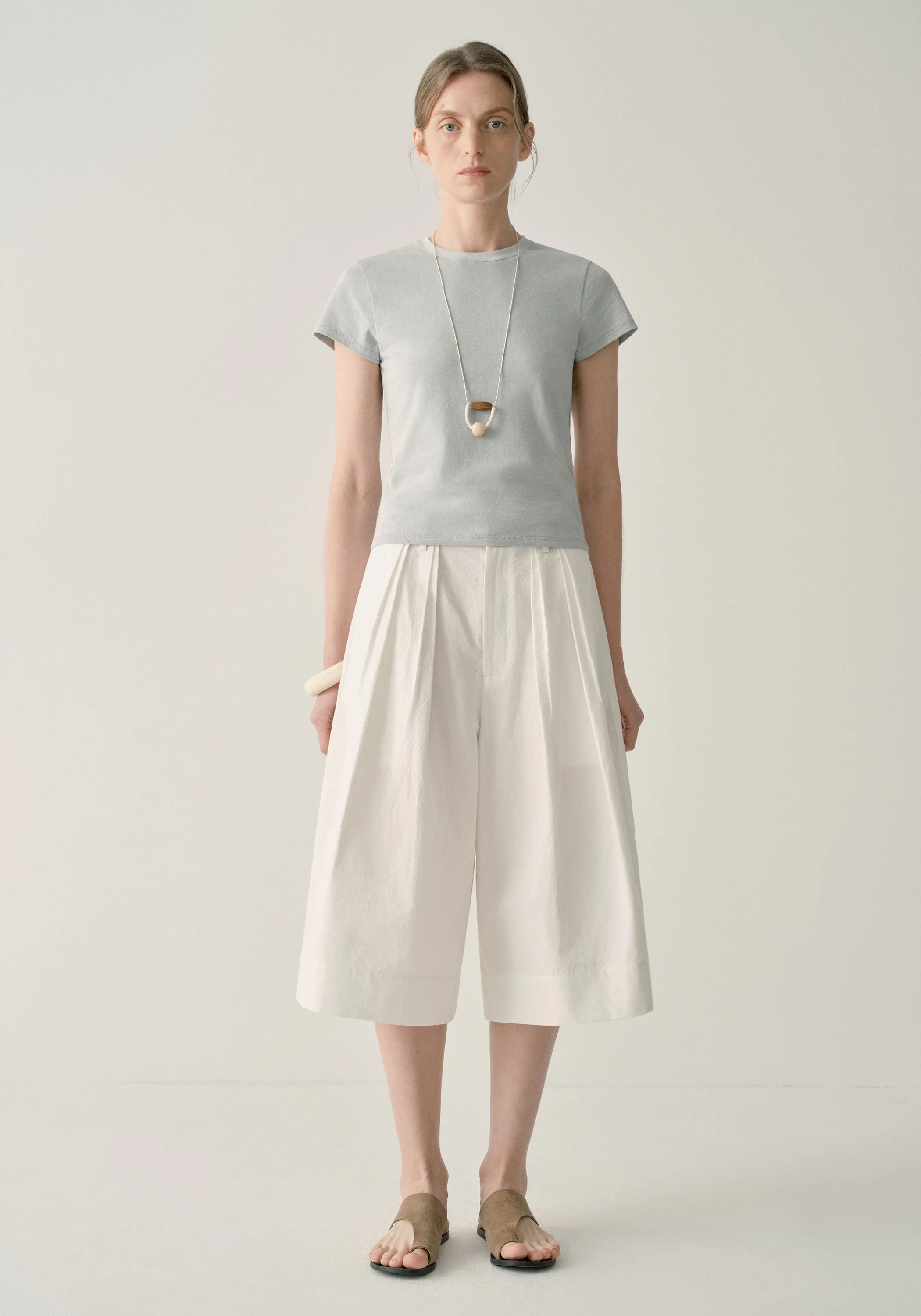 Cap-sleeved T-shirt - Image 10