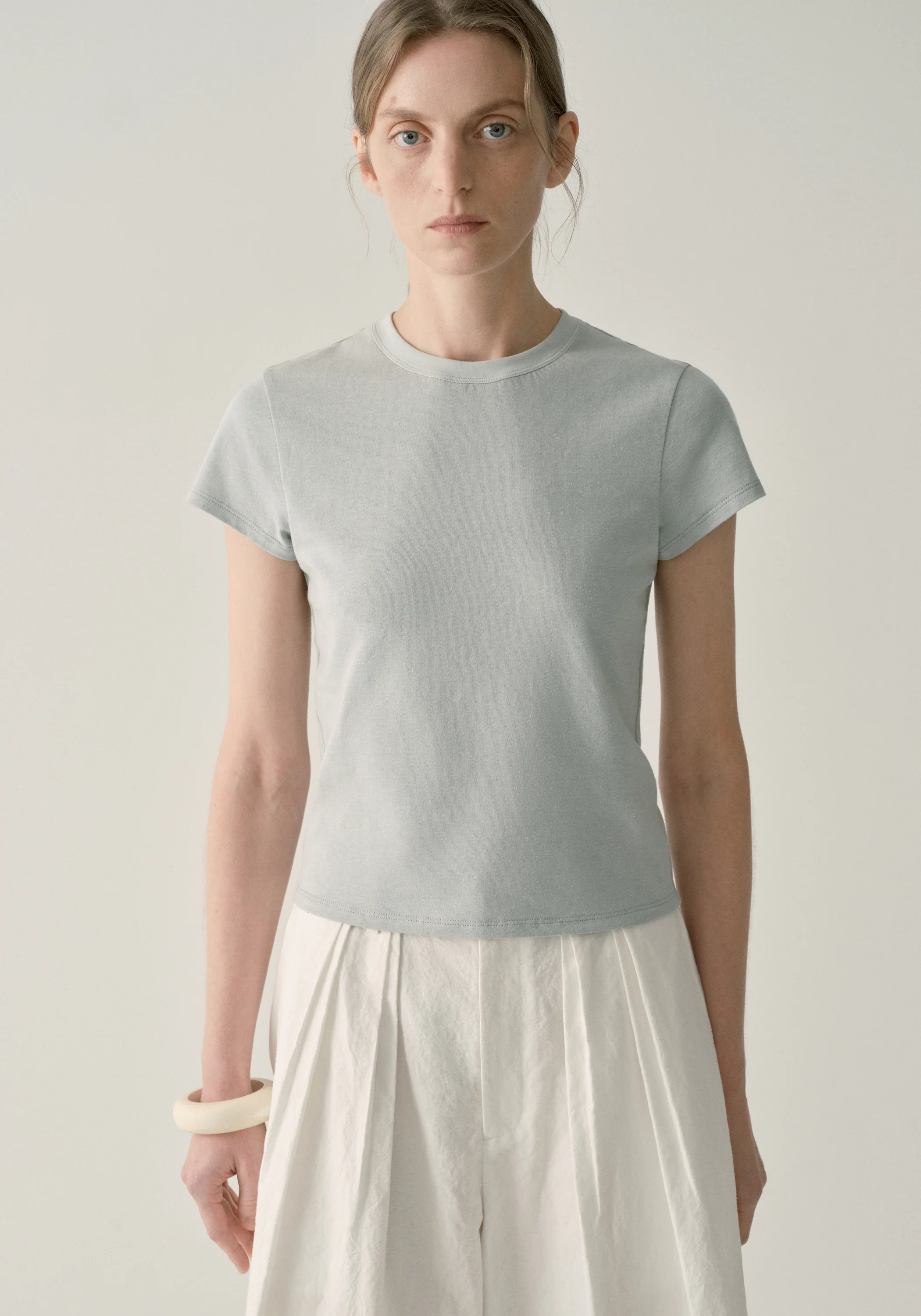 Cap-sleeved T-shirt - Image 13