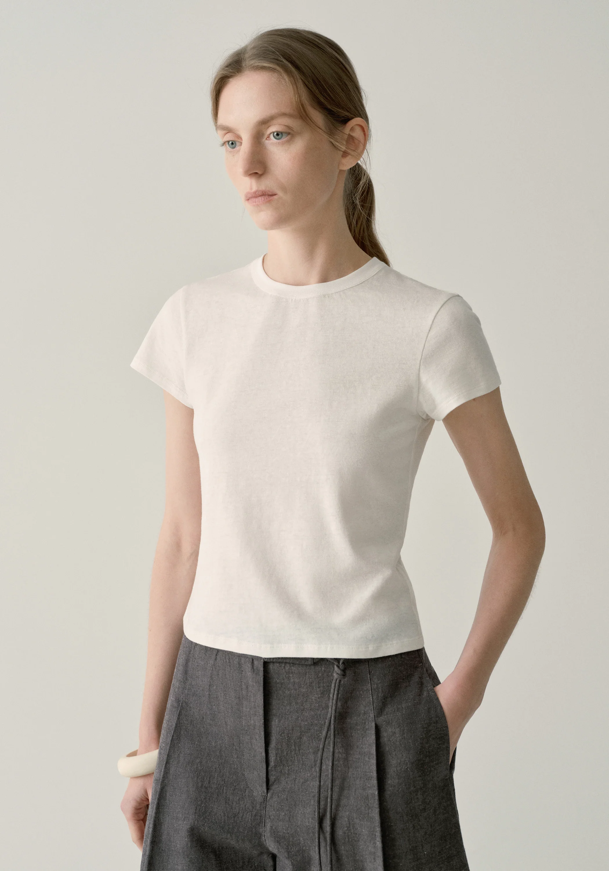 Cap-sleeved T-shirt - Image 20