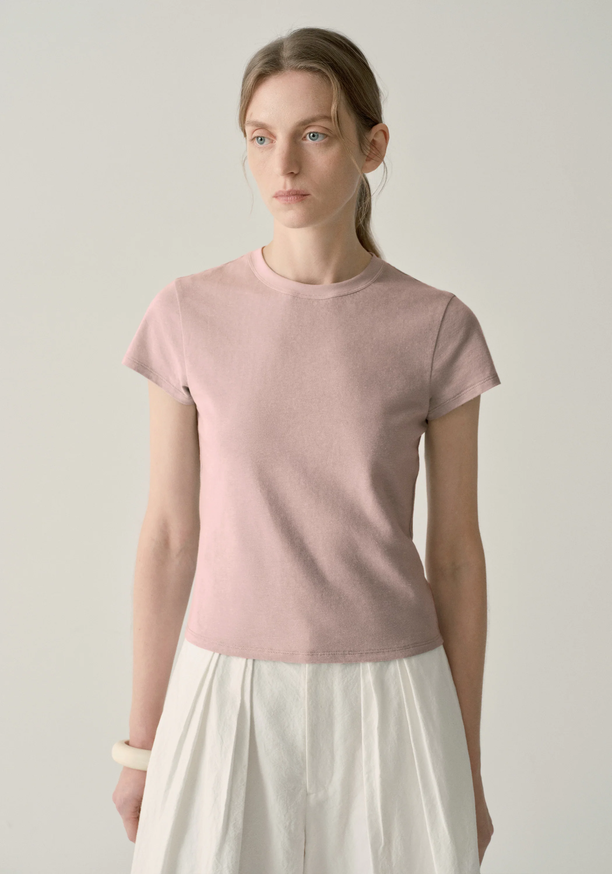 Cap-sleeved T-shirt - Image 23