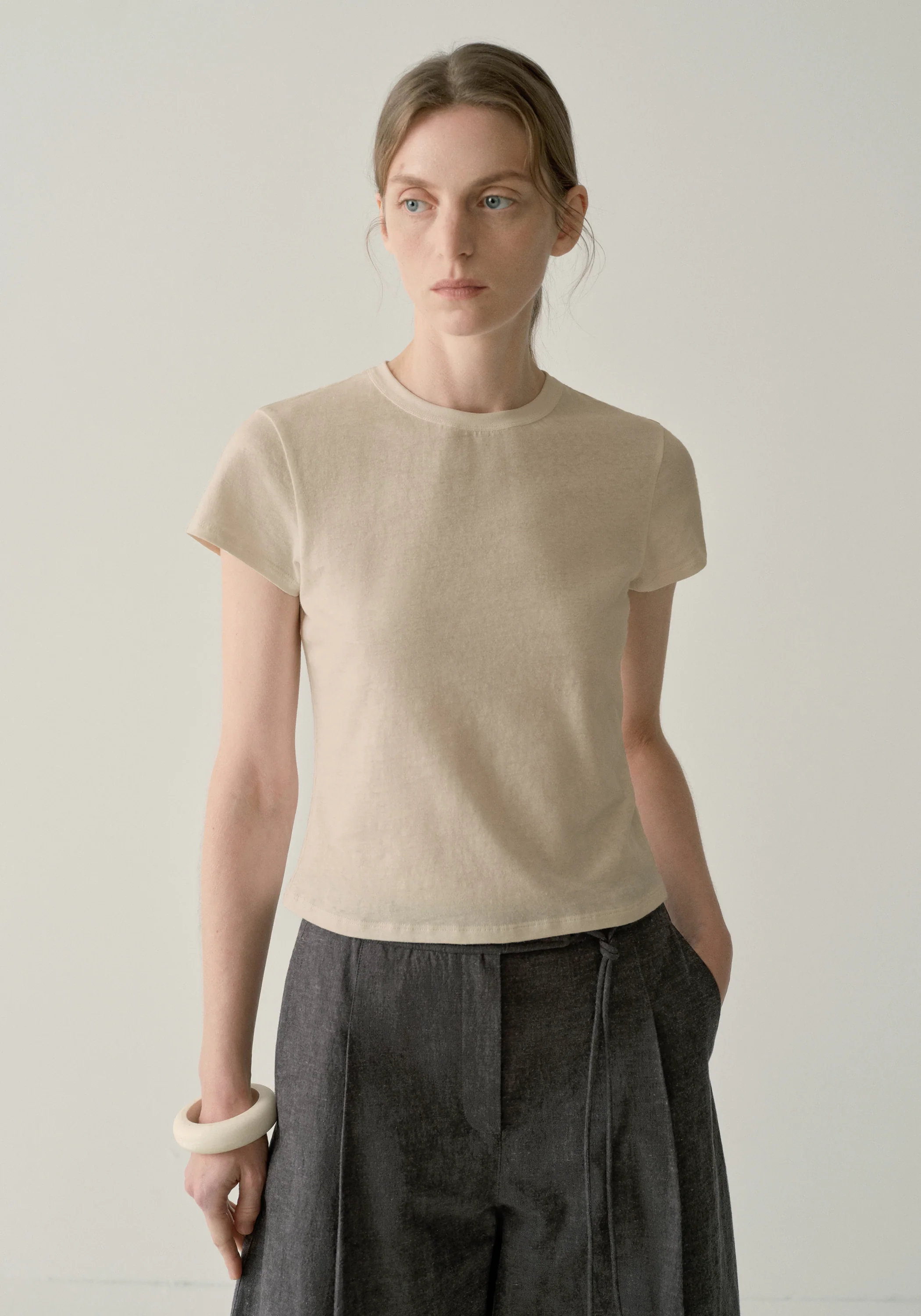 Cap-sleeved T-shirt - Image 31