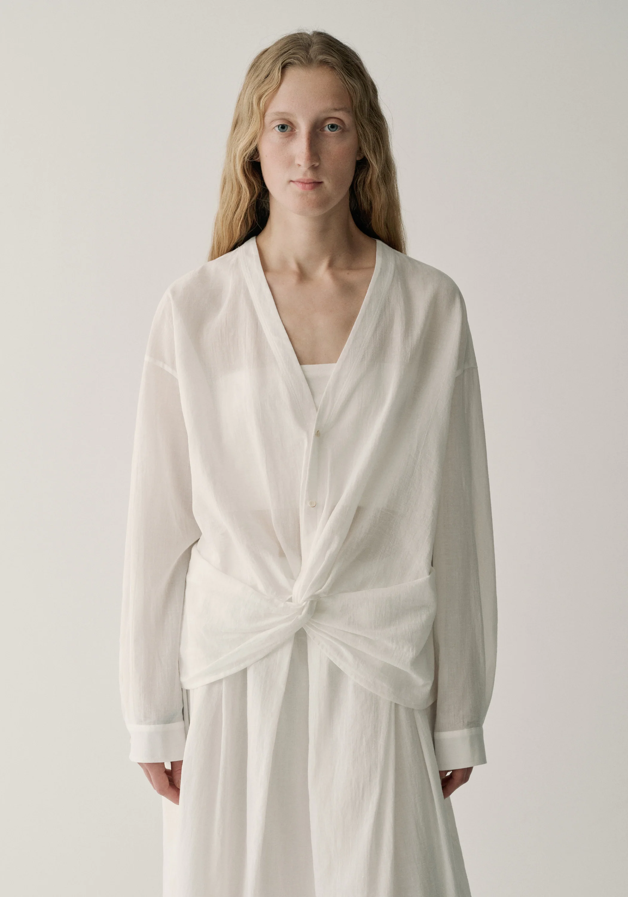 Semi-sheer Cotton Shirt