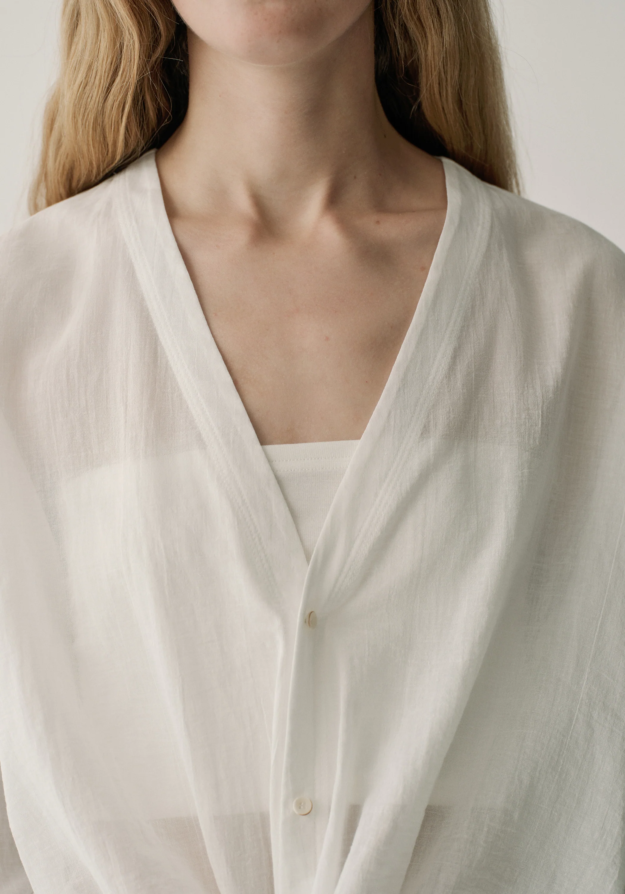 Semi-sheer Cotton Shirt - Image 5