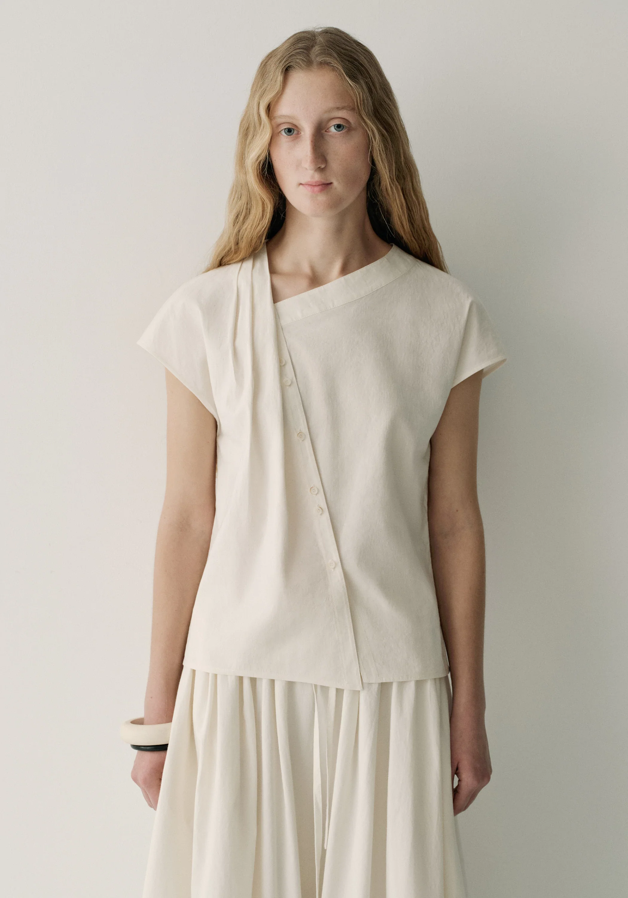 Asymmetric V-neck Top - Image 10