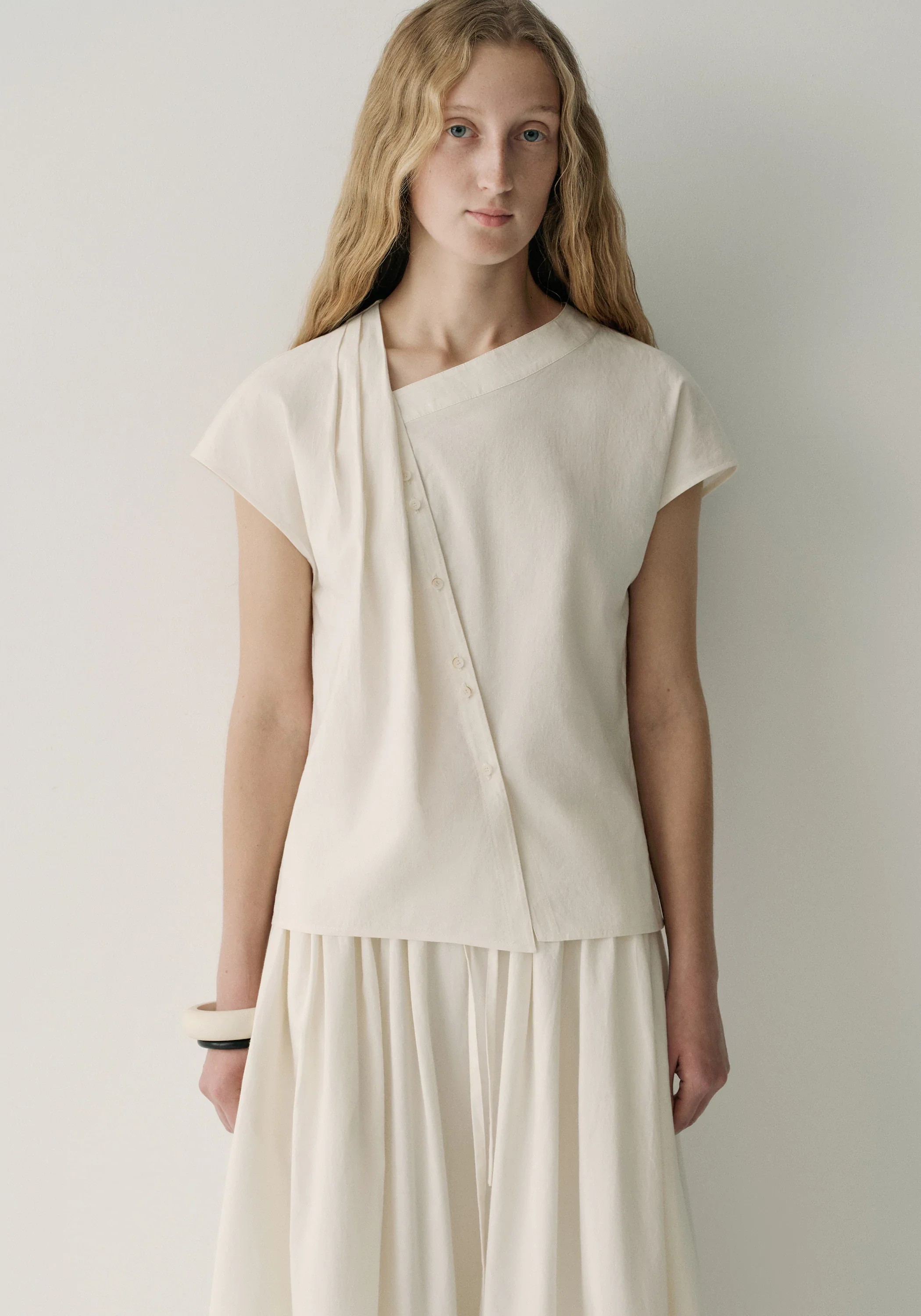 Asymmetric V-neck Top - Image 14