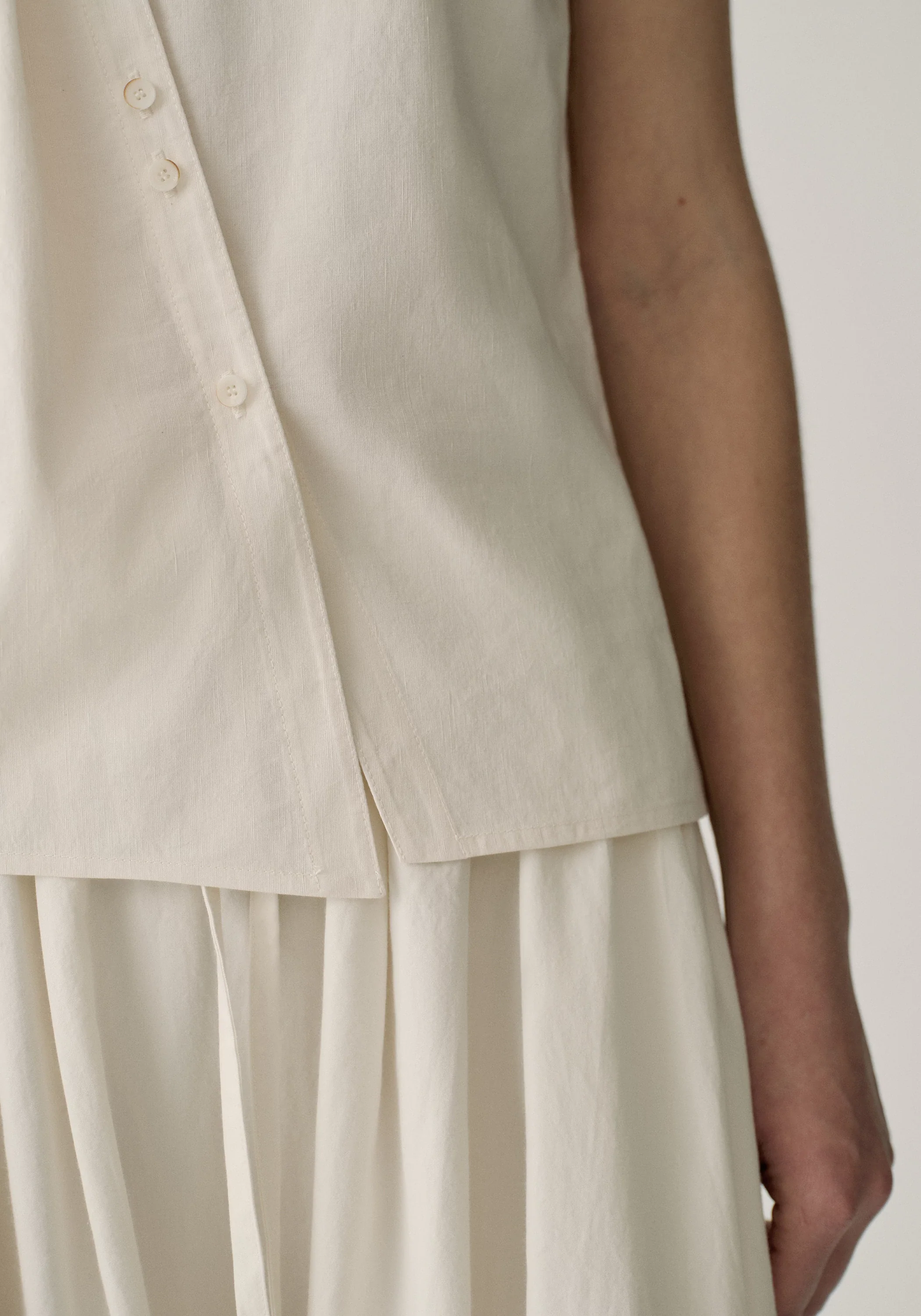 Asymmetric V-neck Top - Image 17