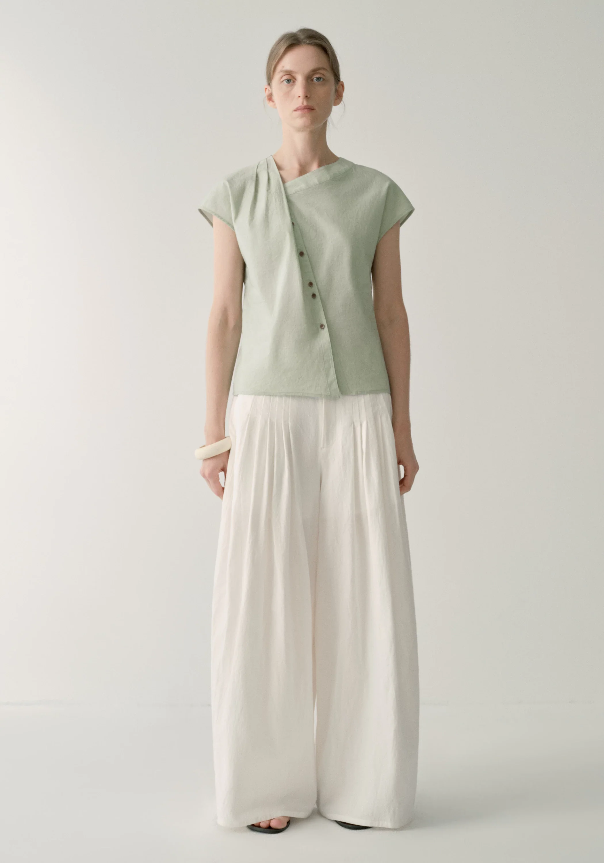 Asymmetric V-neck Top - Image 19