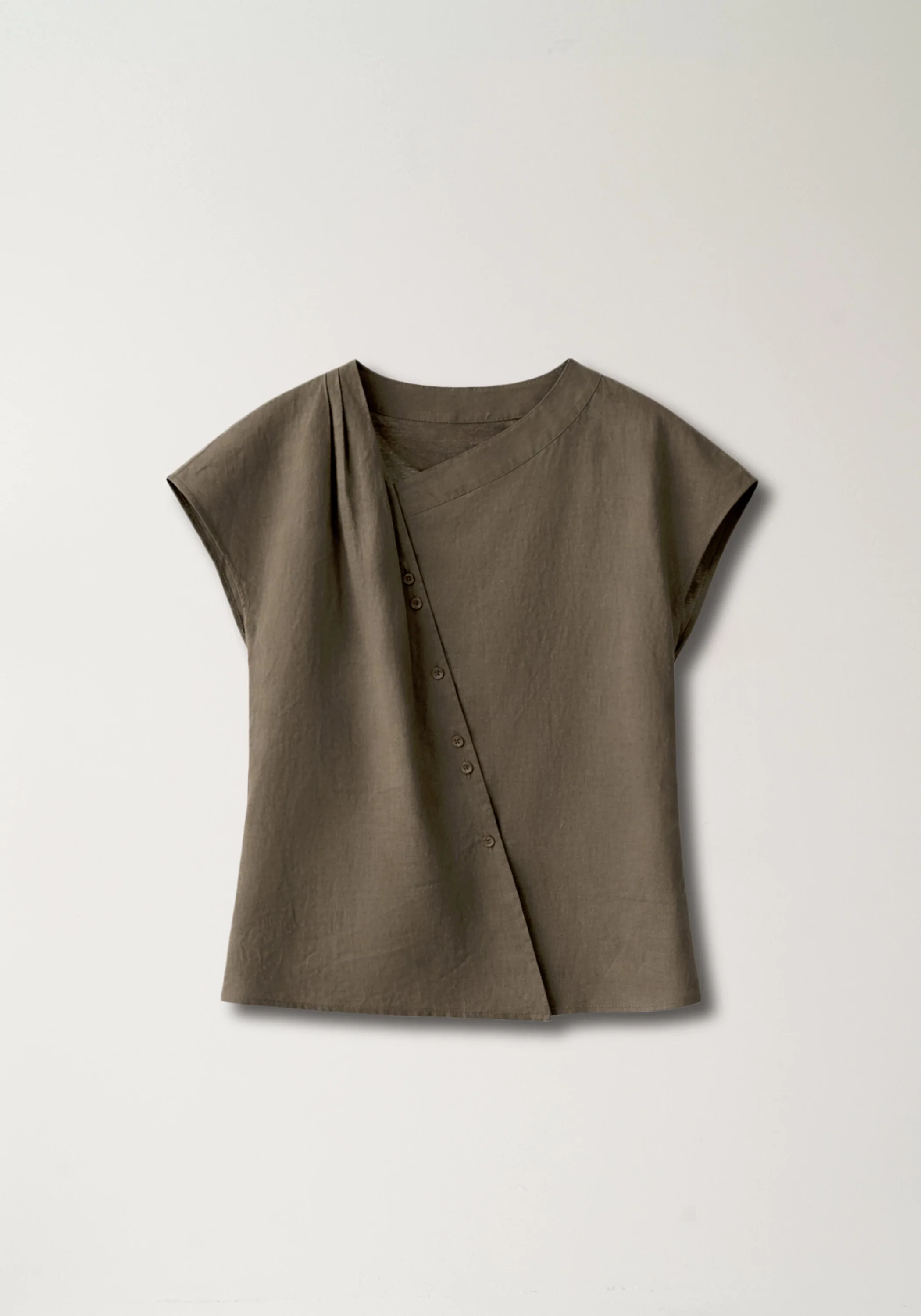 Asymmetric V-neck Top - Image 2