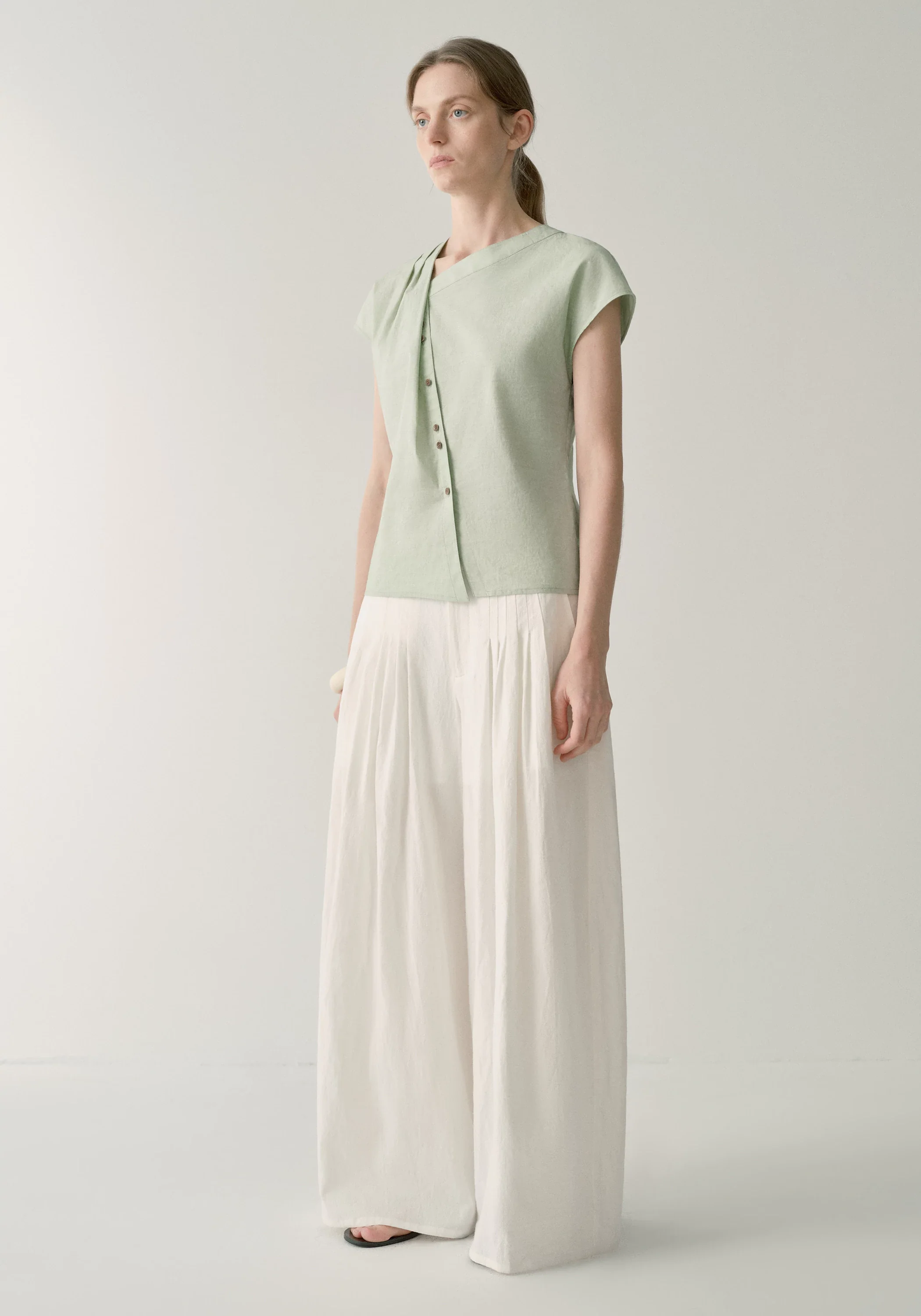Asymmetric V-neck Top - Image 20