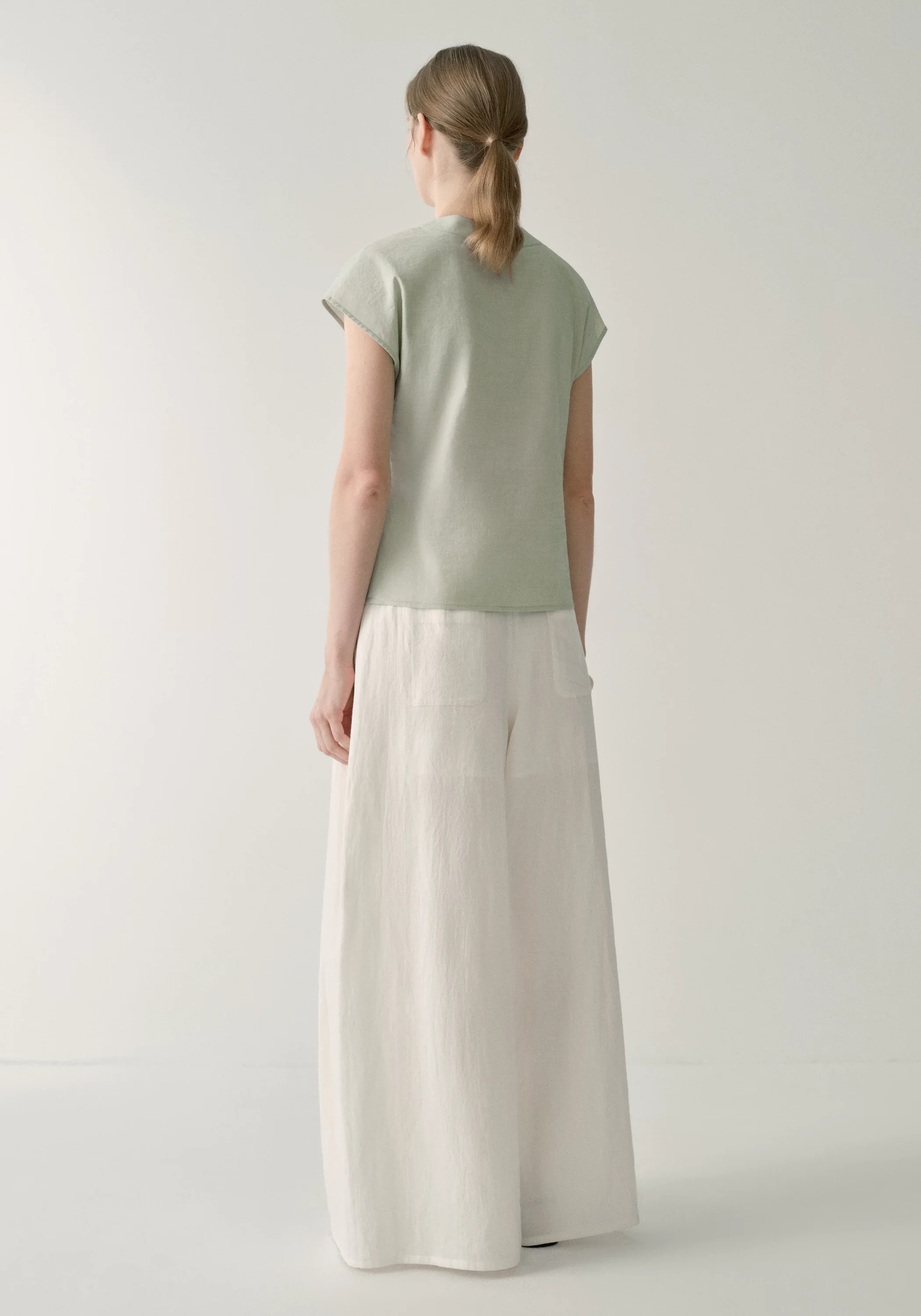 Asymmetric V-neck Top - Image 21