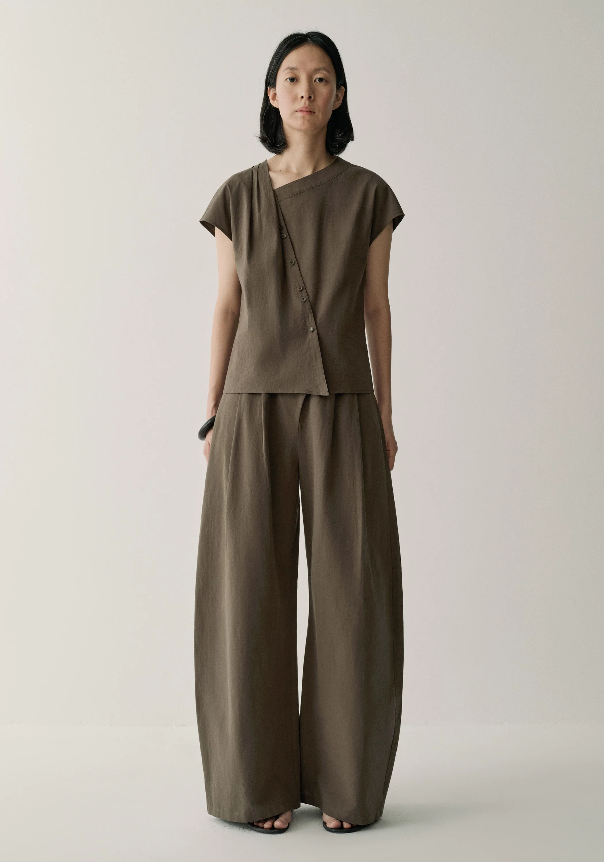 Asymmetric V-neck Top - Image 3