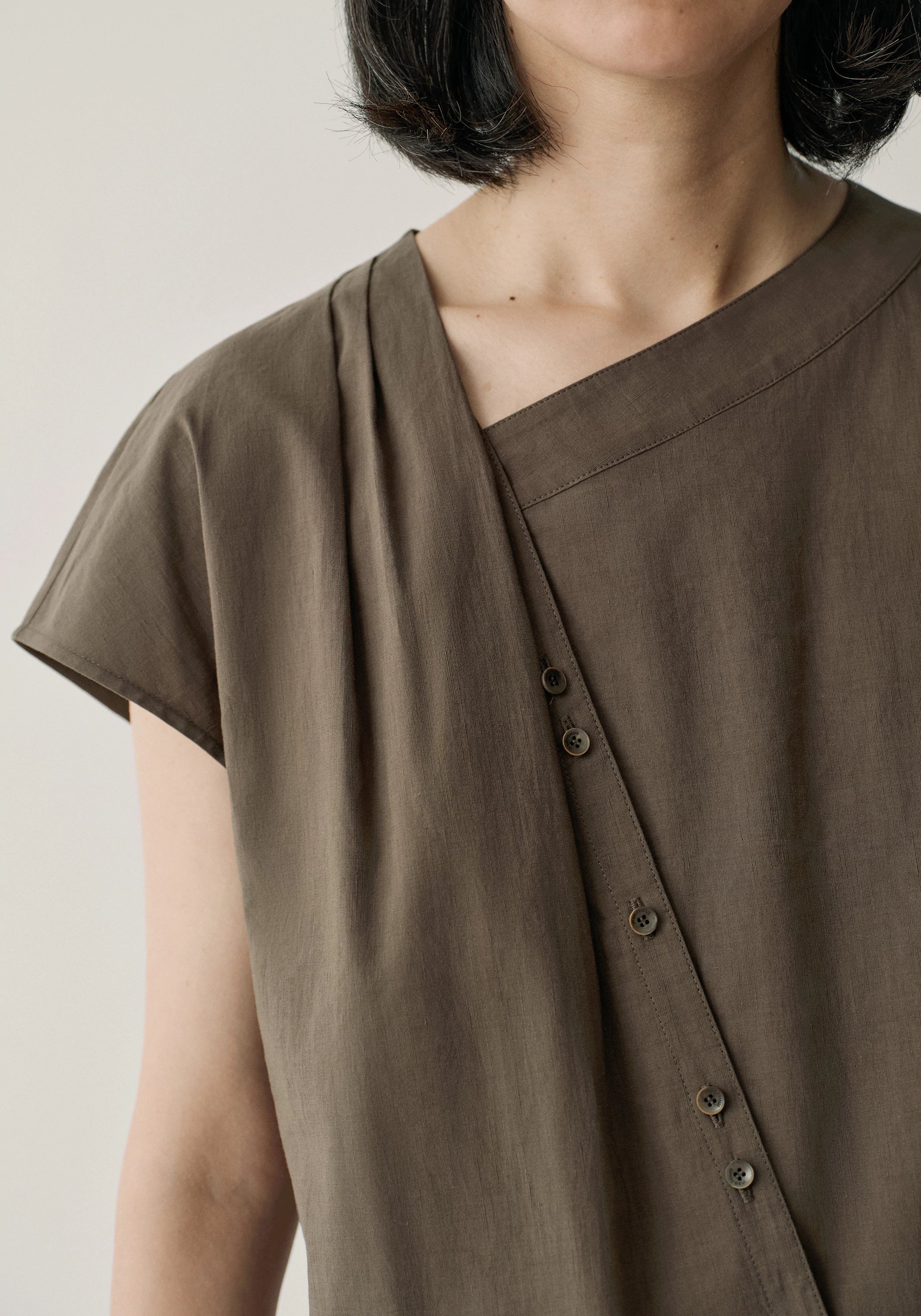 Asymmetric V-neck Top - Image 7