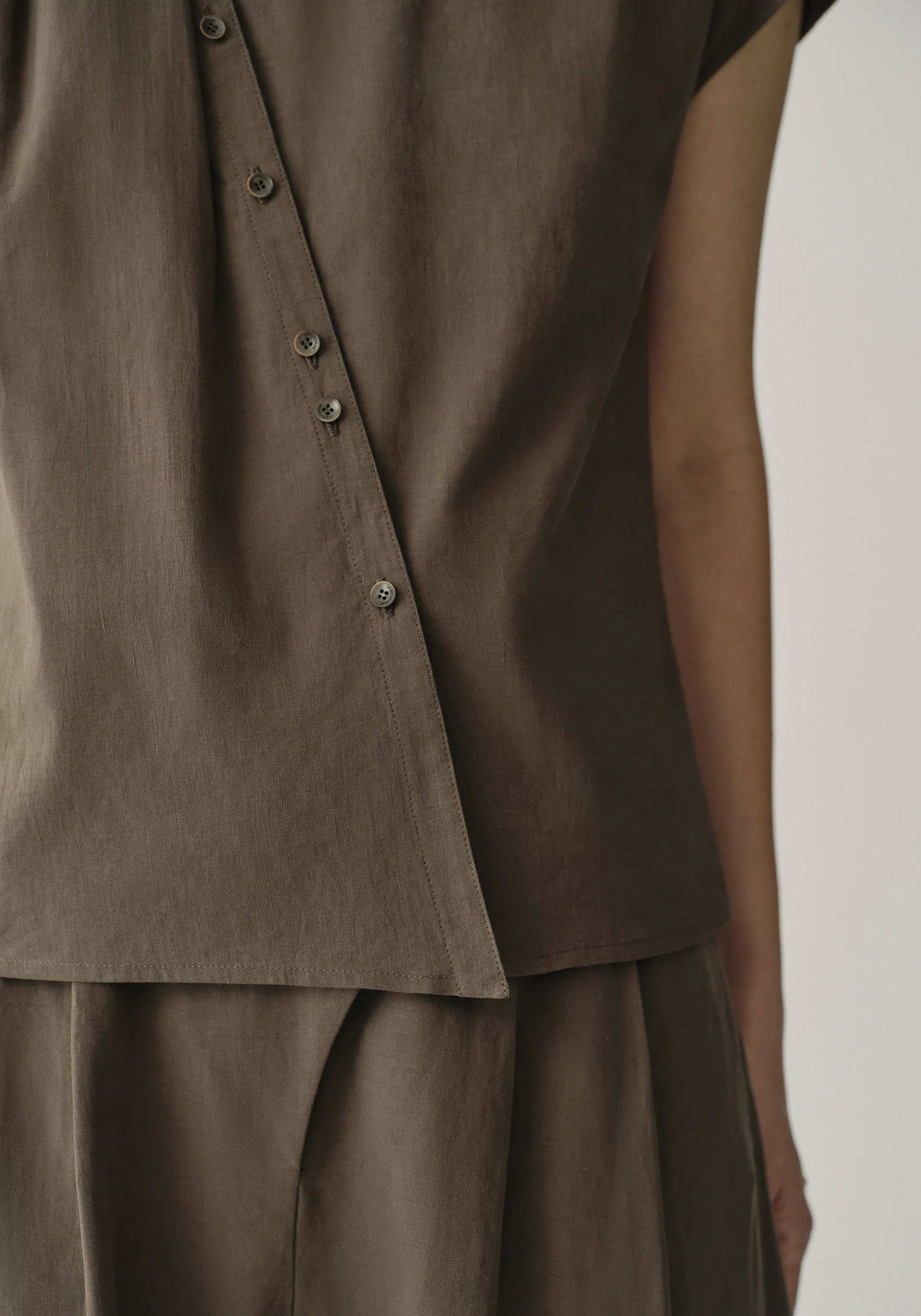 Asymmetric V-neck Top - Image 8