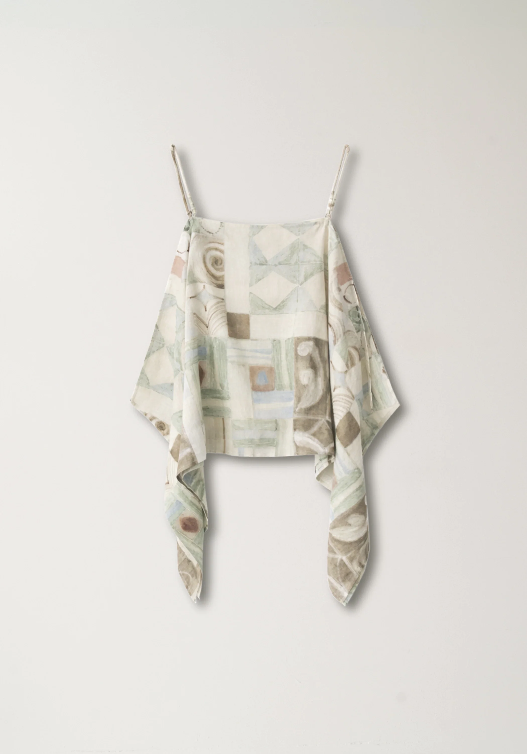 Patterned Linen Cami Top - Image 2