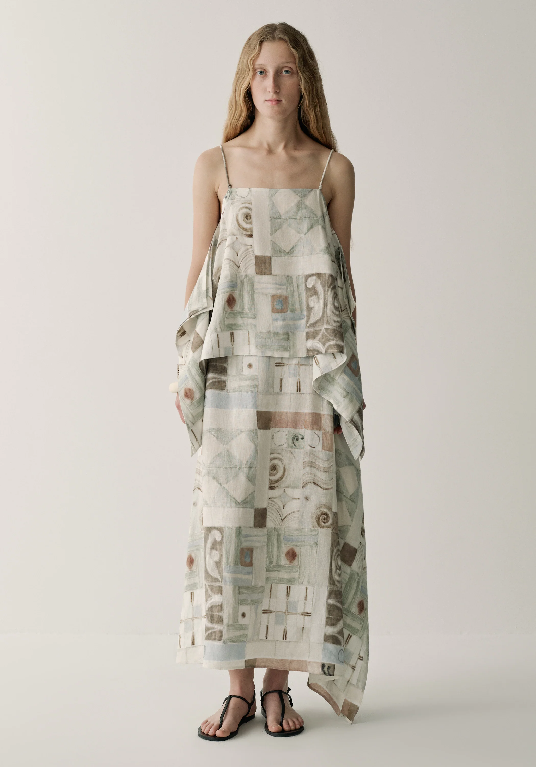 Patterned Linen Cami Top - Image 6