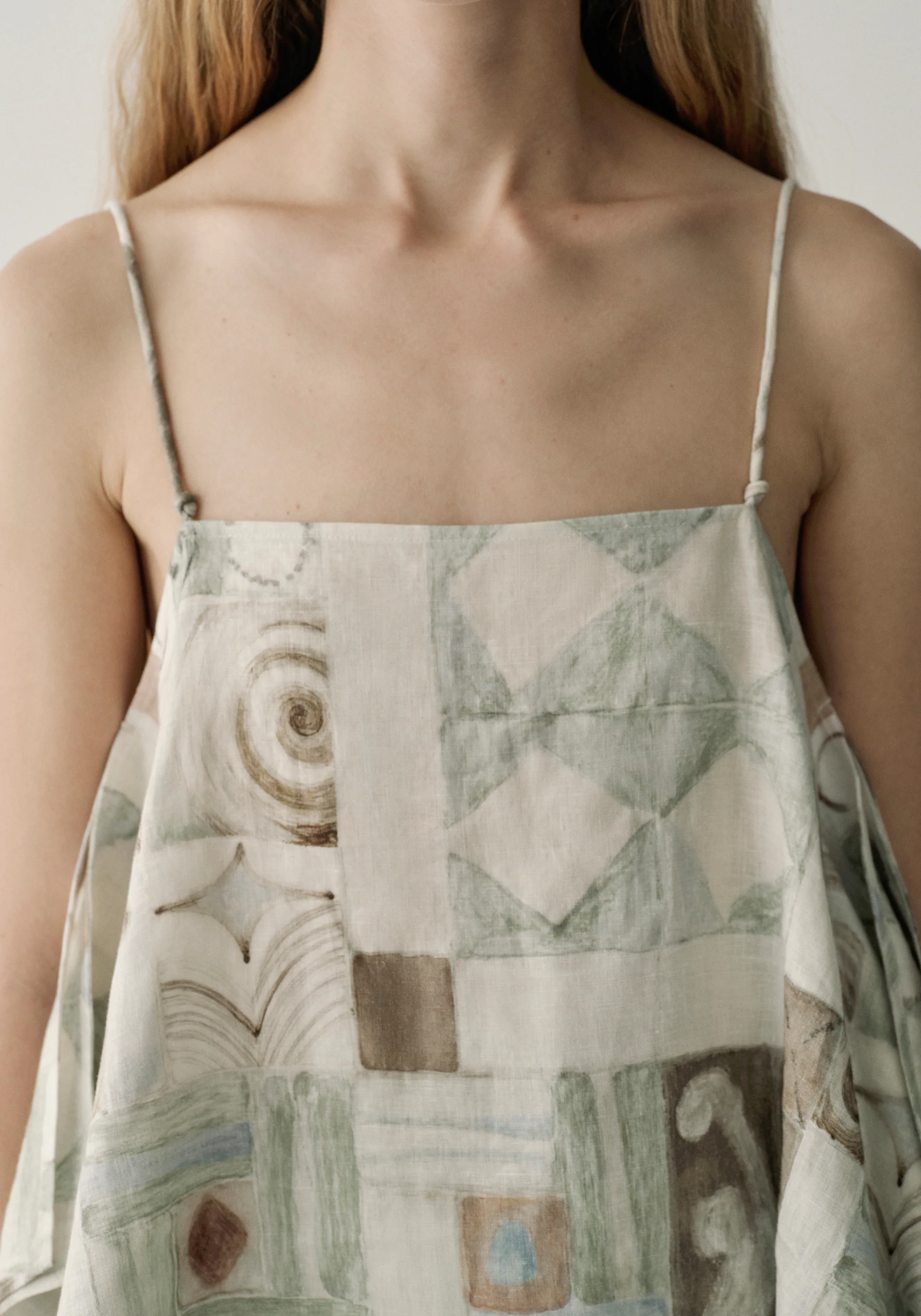 Patterned Linen Cami Top - Image 9