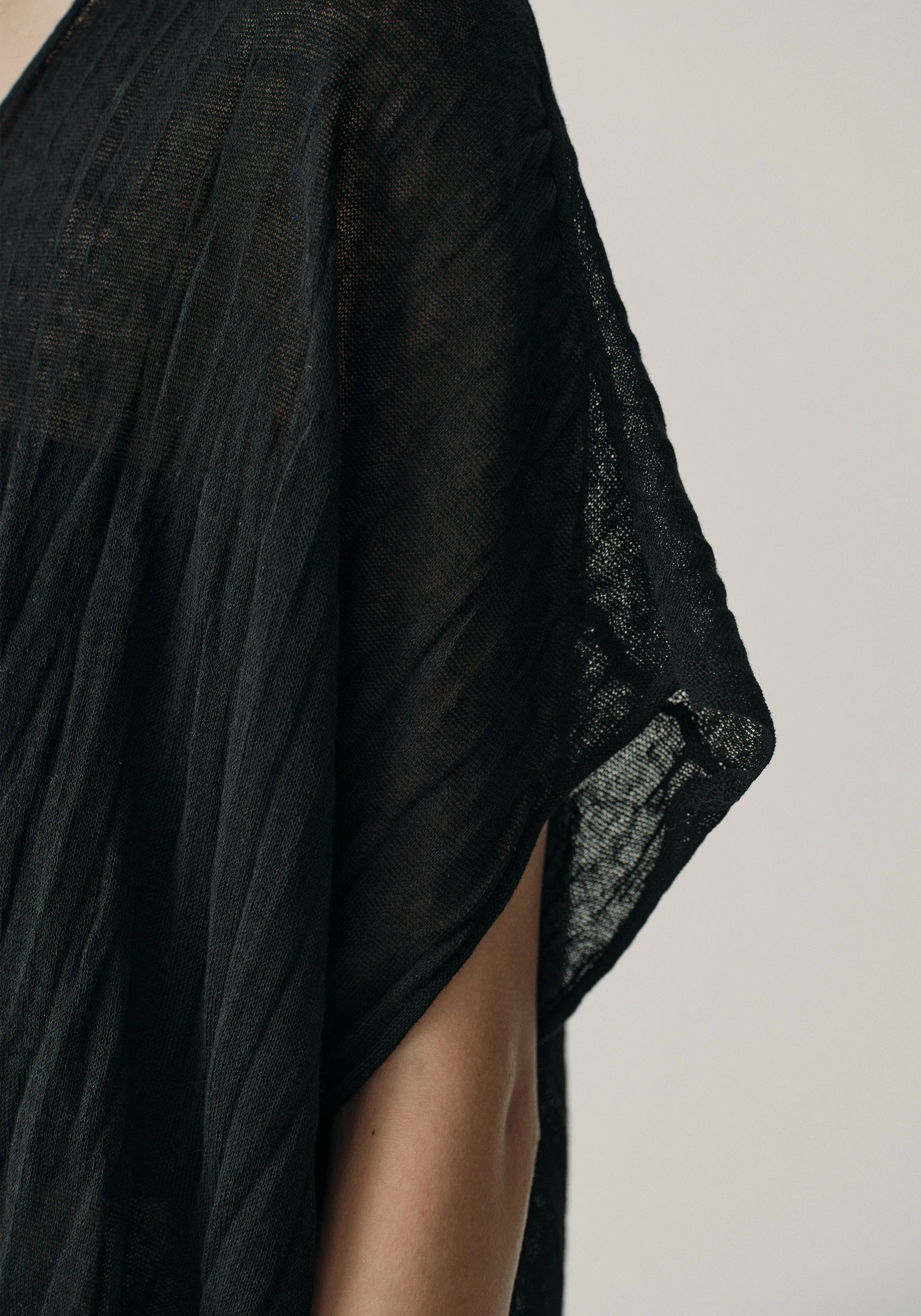 Pleated Semi-sheer Pullover - Image 16