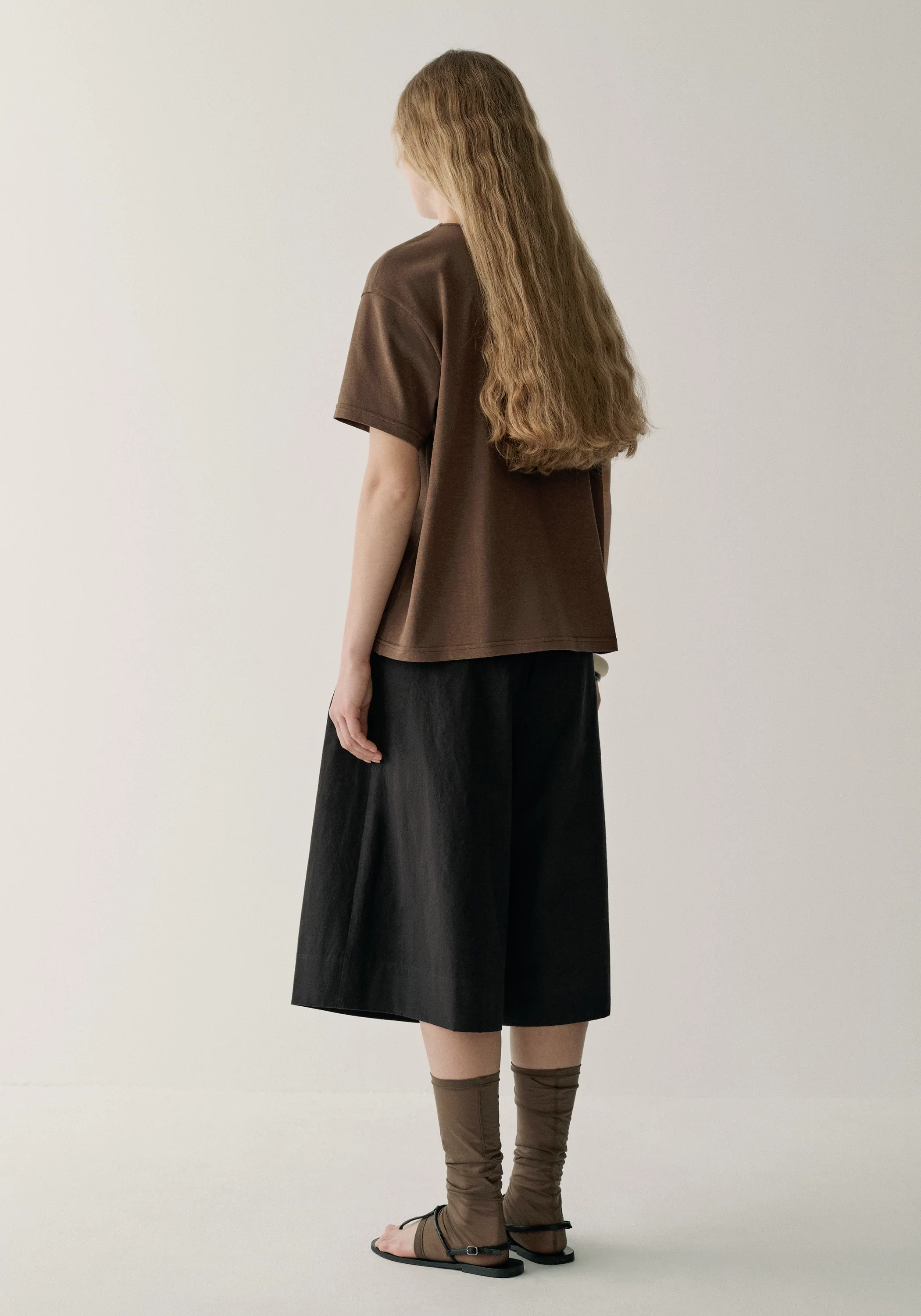Pleated Wide-leg Culottes - Image 4