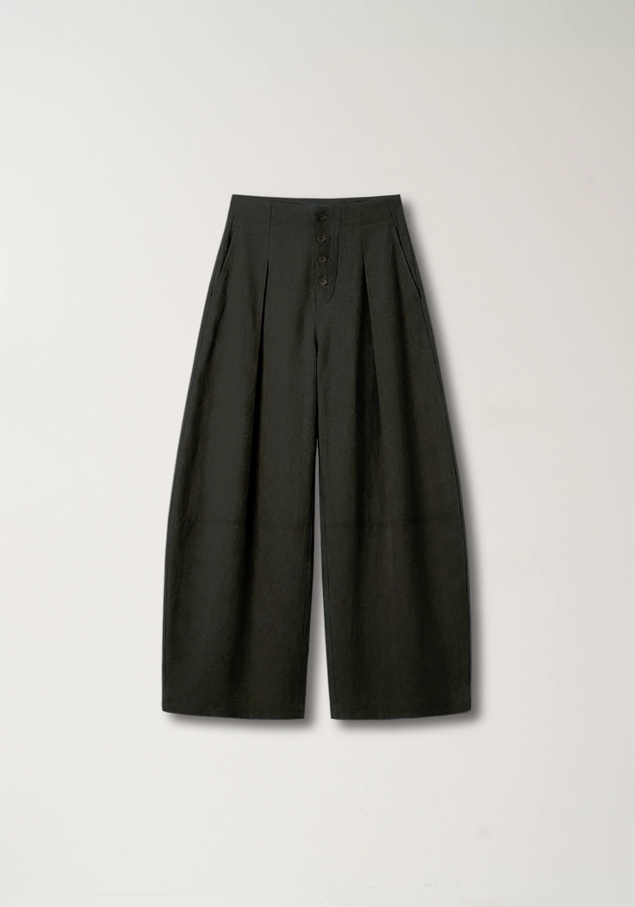 Cotton-silk Buttoned Pants - Image 2