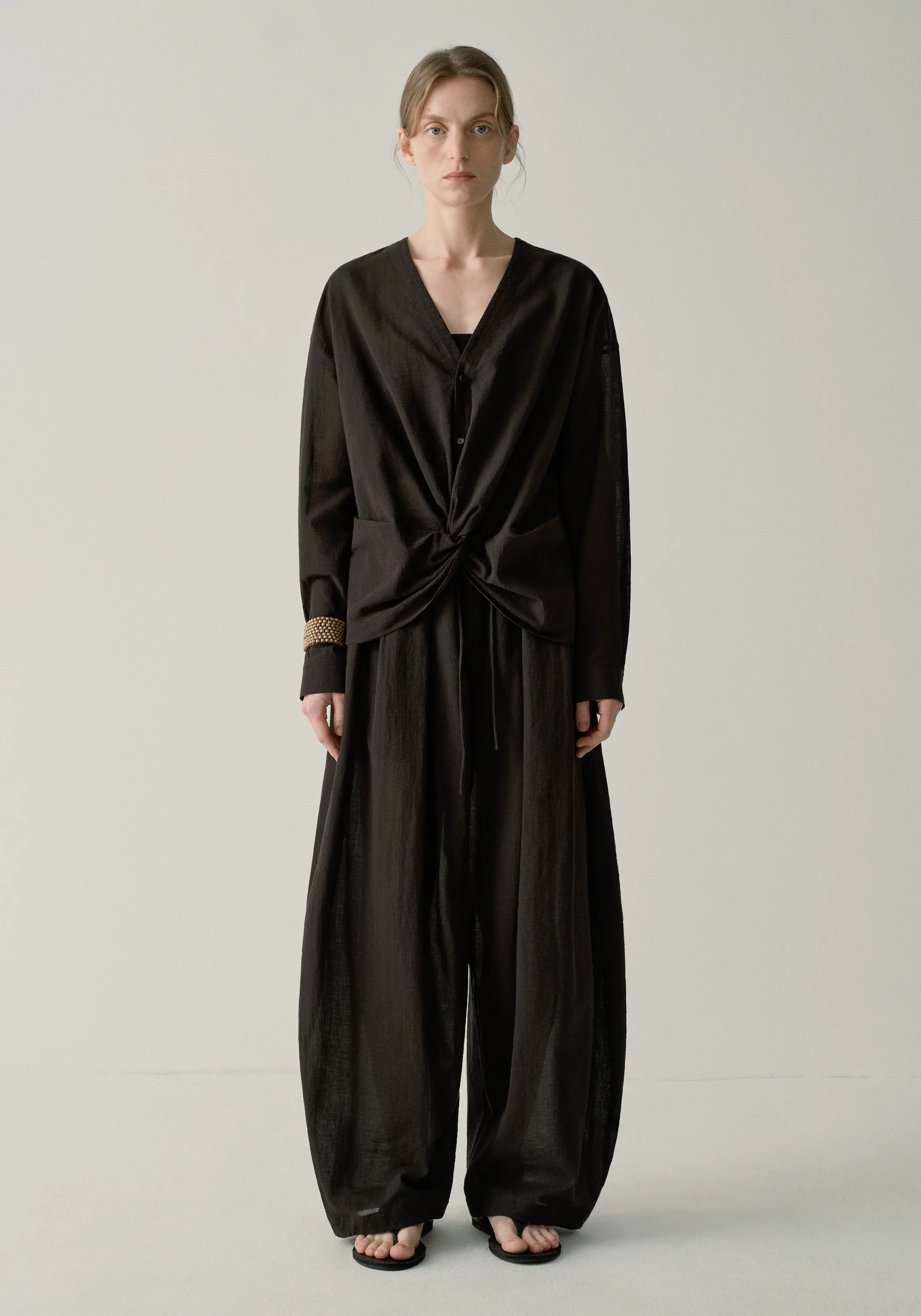 Elastic-waist Balloon Pants