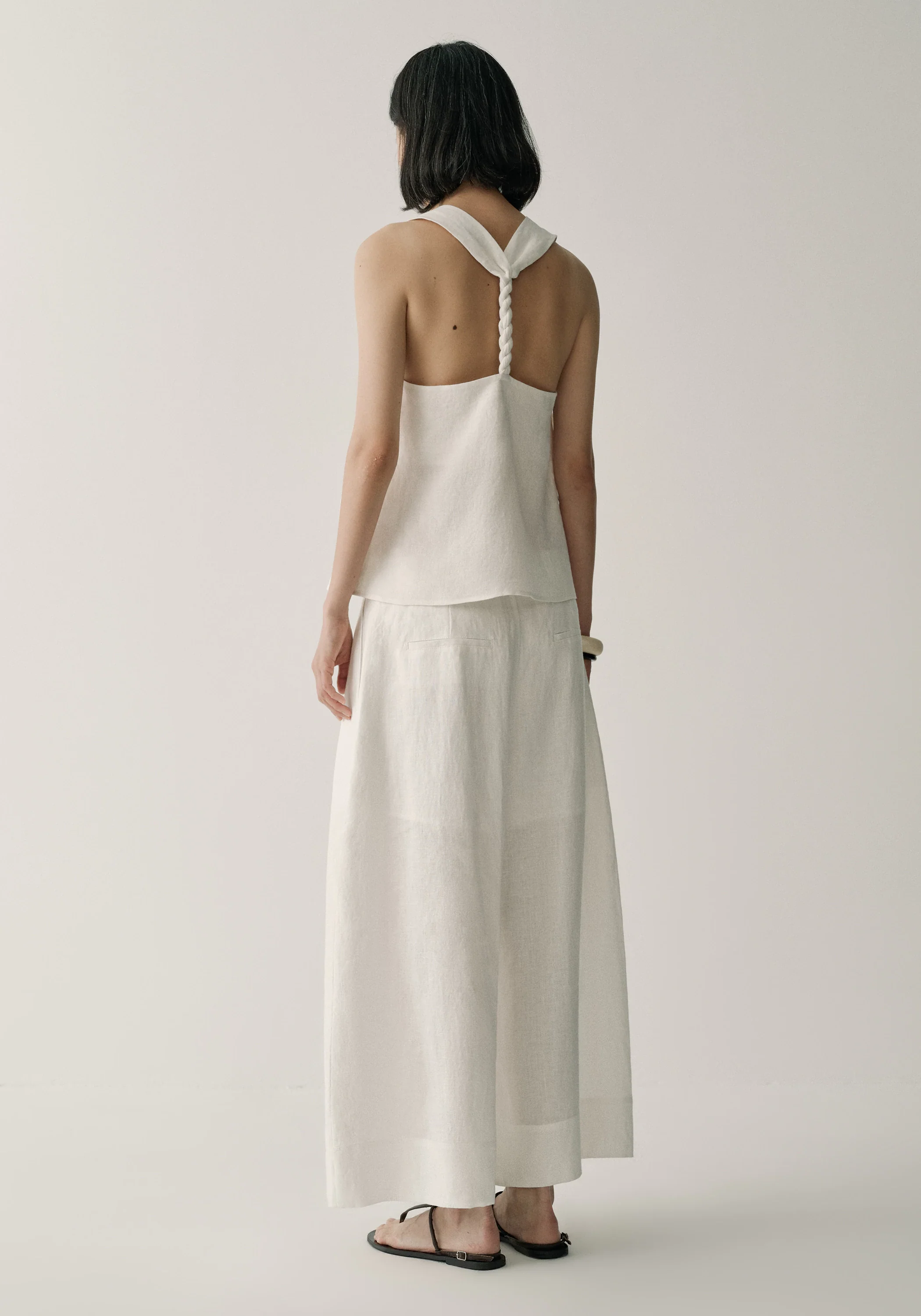 Linen Cropped Pants - Image 12