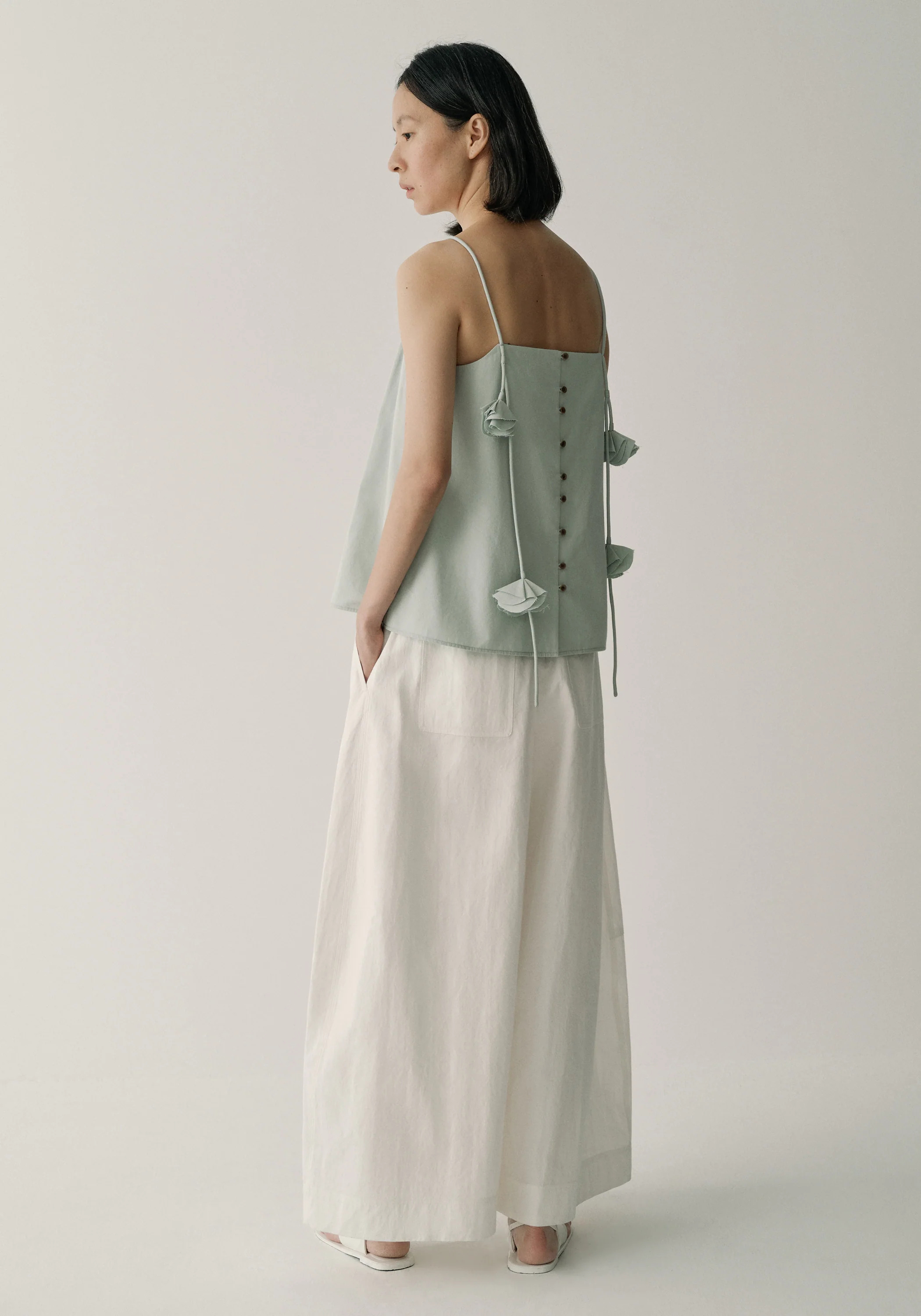 Cotton-linen Wide-leg Pants - Image 11