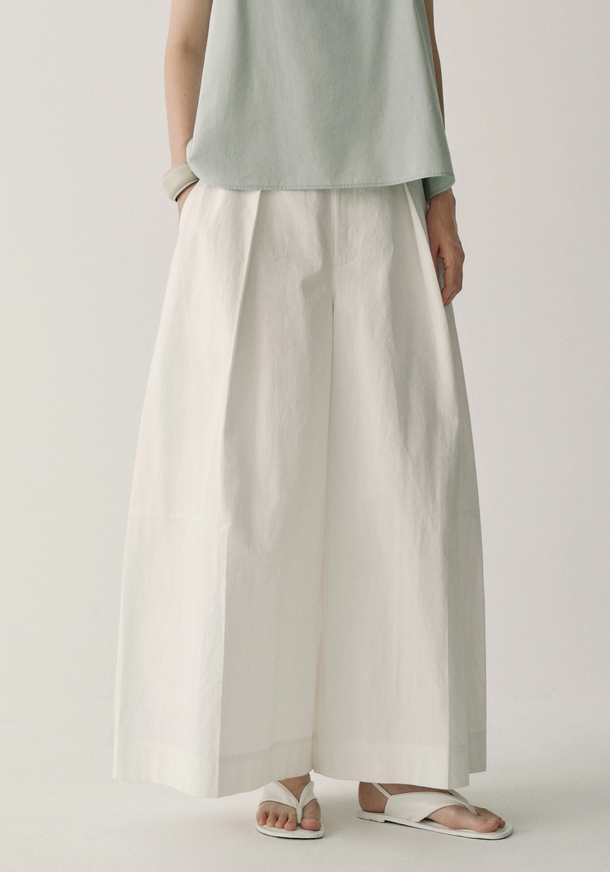 Cotton-linen Wide-leg Pants - Image 12