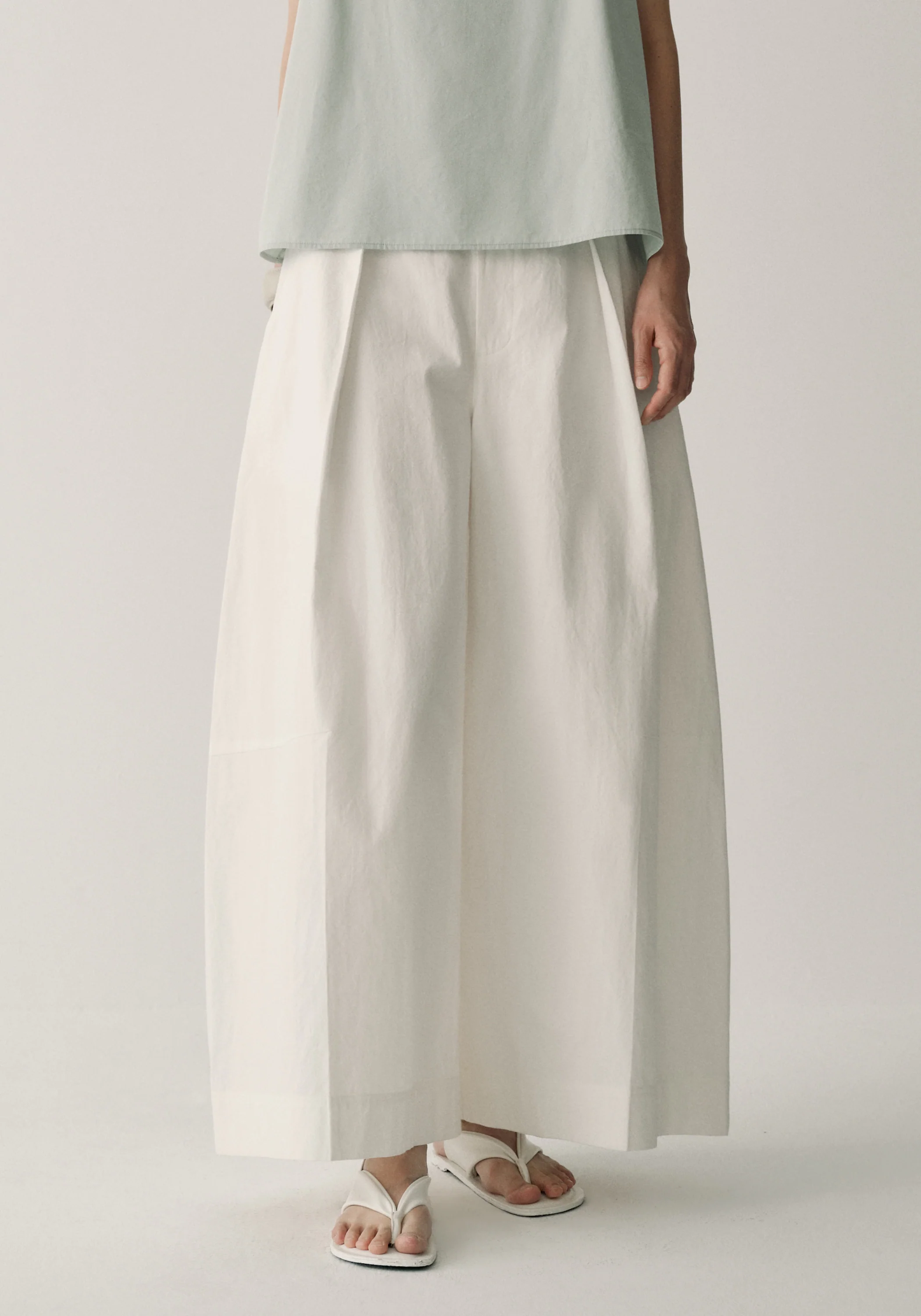 Cotton-linen Wide-leg Pants - Image 13