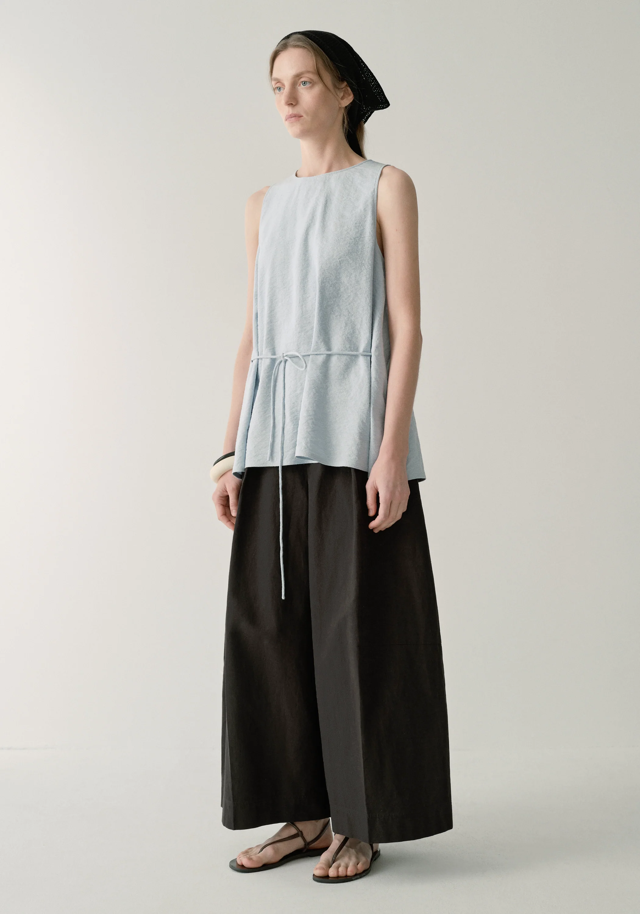 Cotton-linen Wide-leg Pants - Image 3