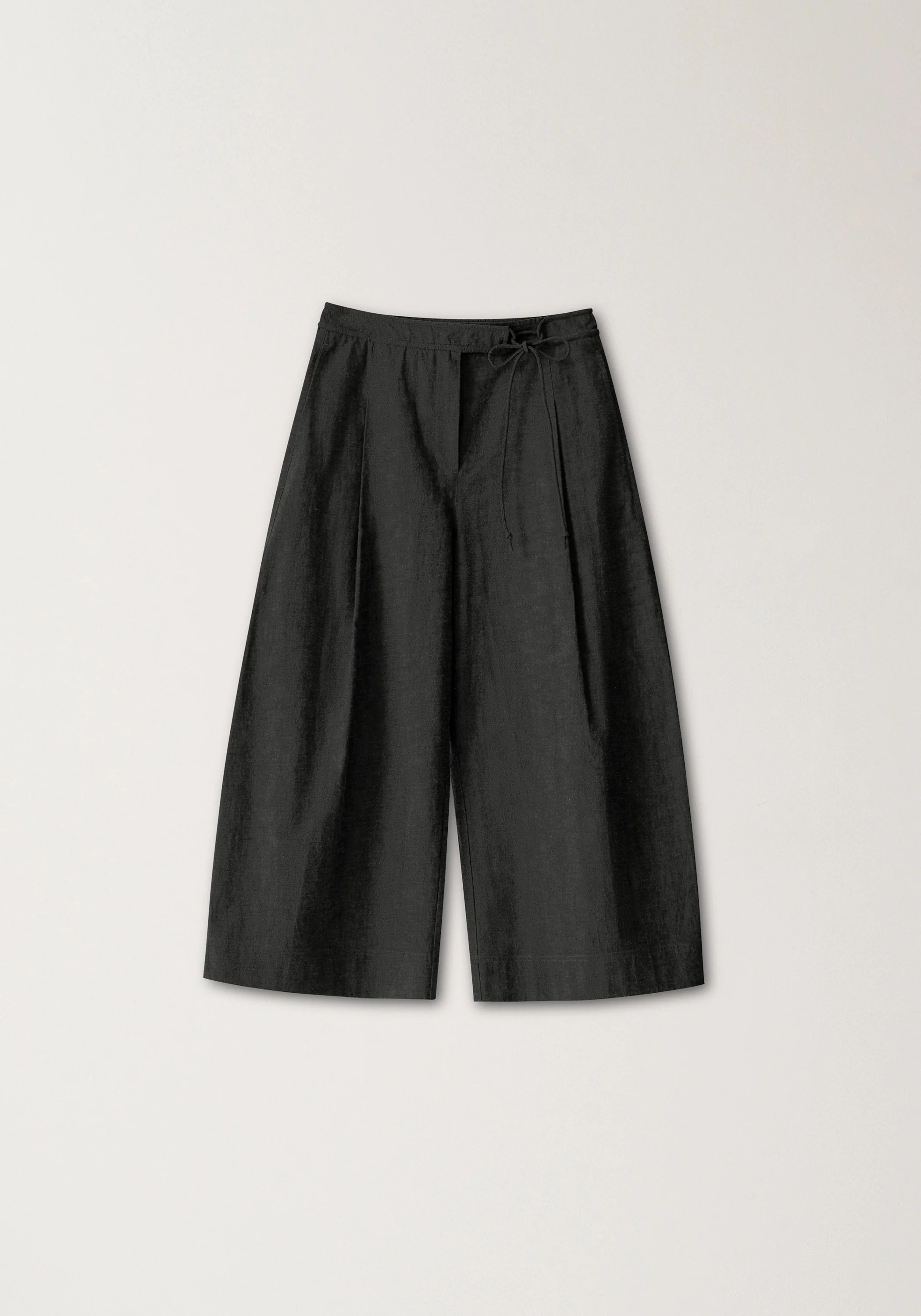 Cotton-linen Belted Pants - Image 2