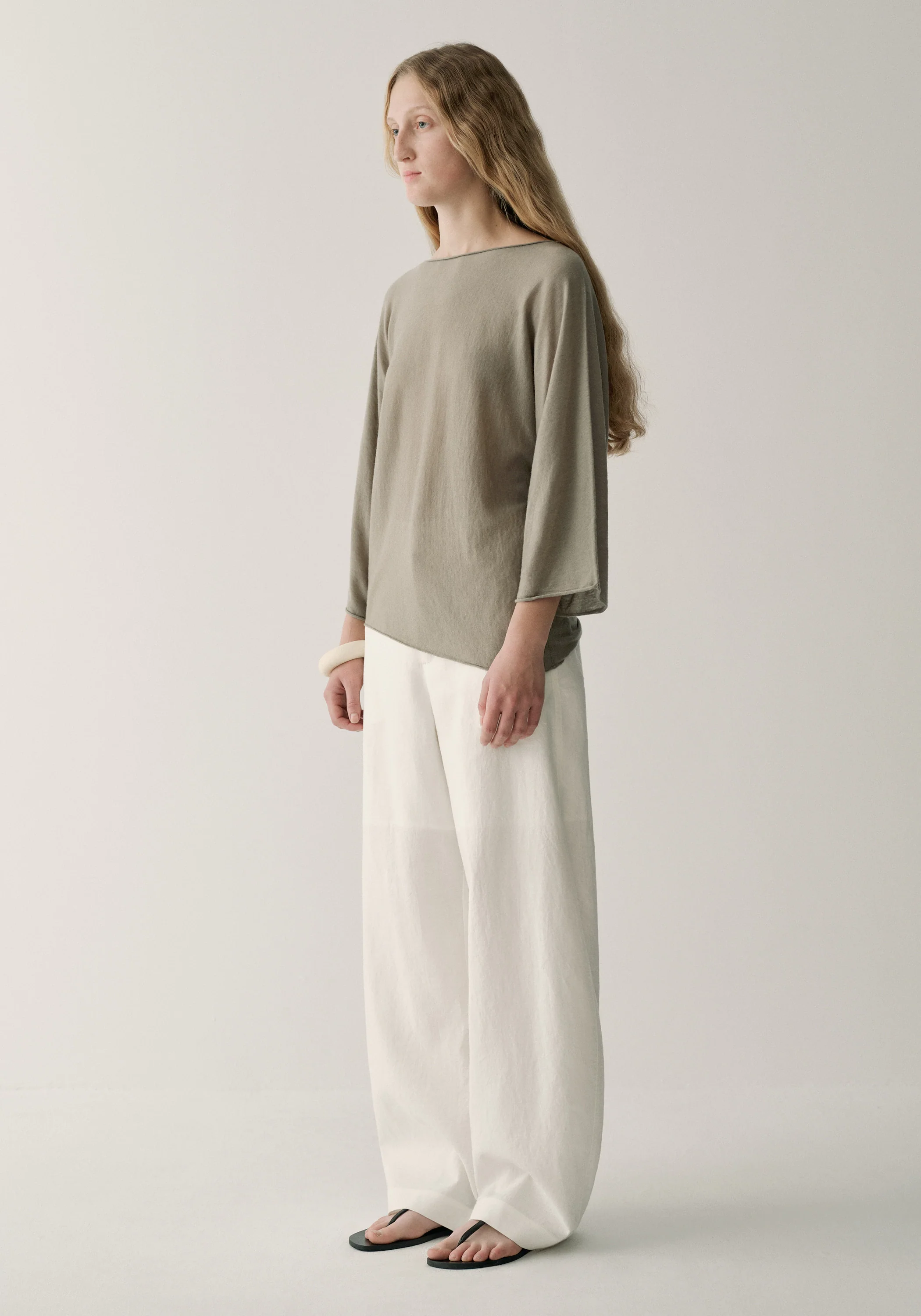 Linen Curved Pants - Image 16
