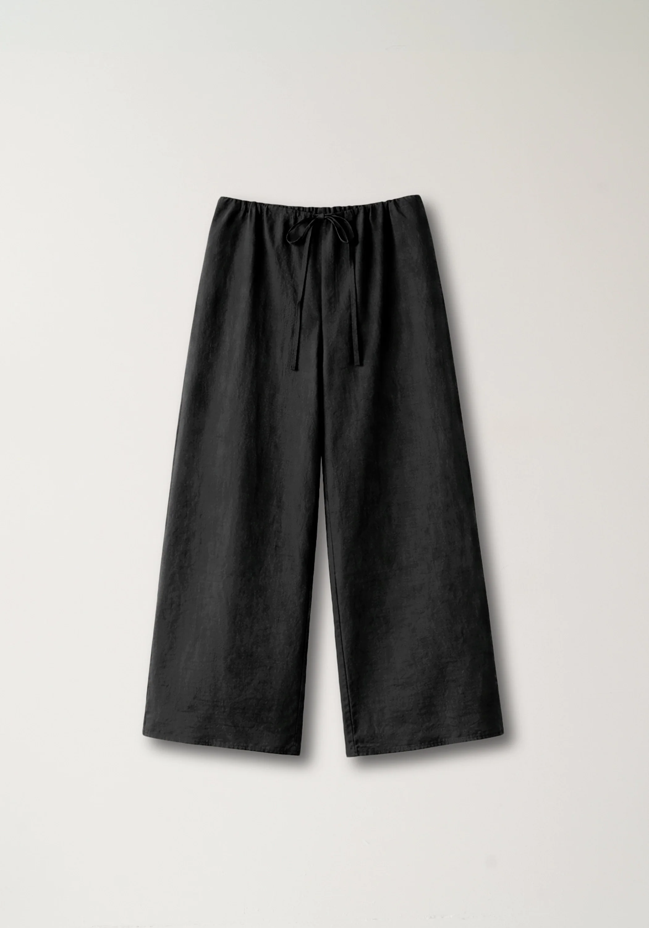 Drawsting Straight Cotton Pants - Image 2
