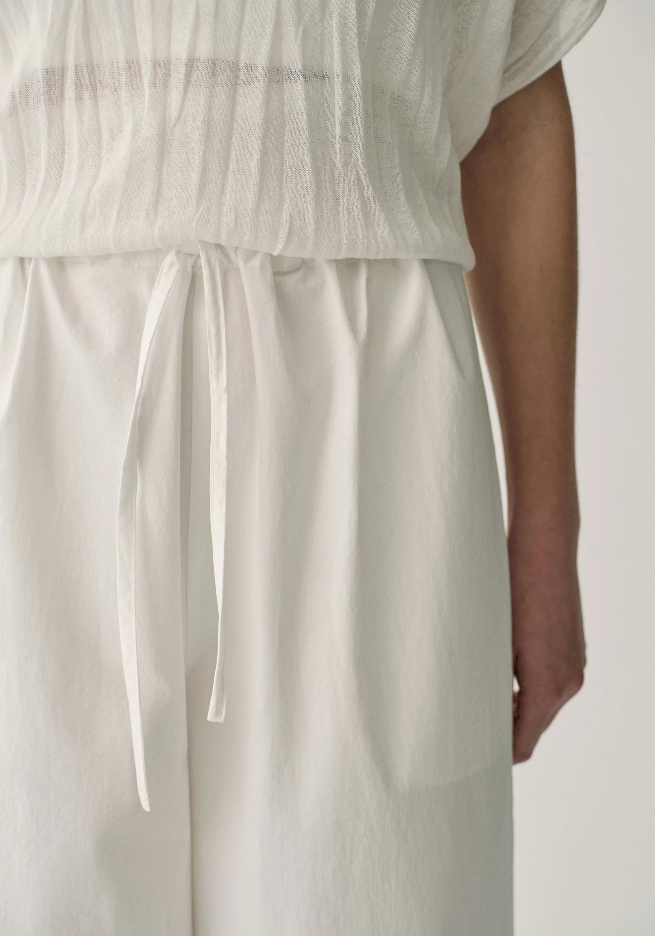 Drawsting Straight Cotton Pants - Image 21