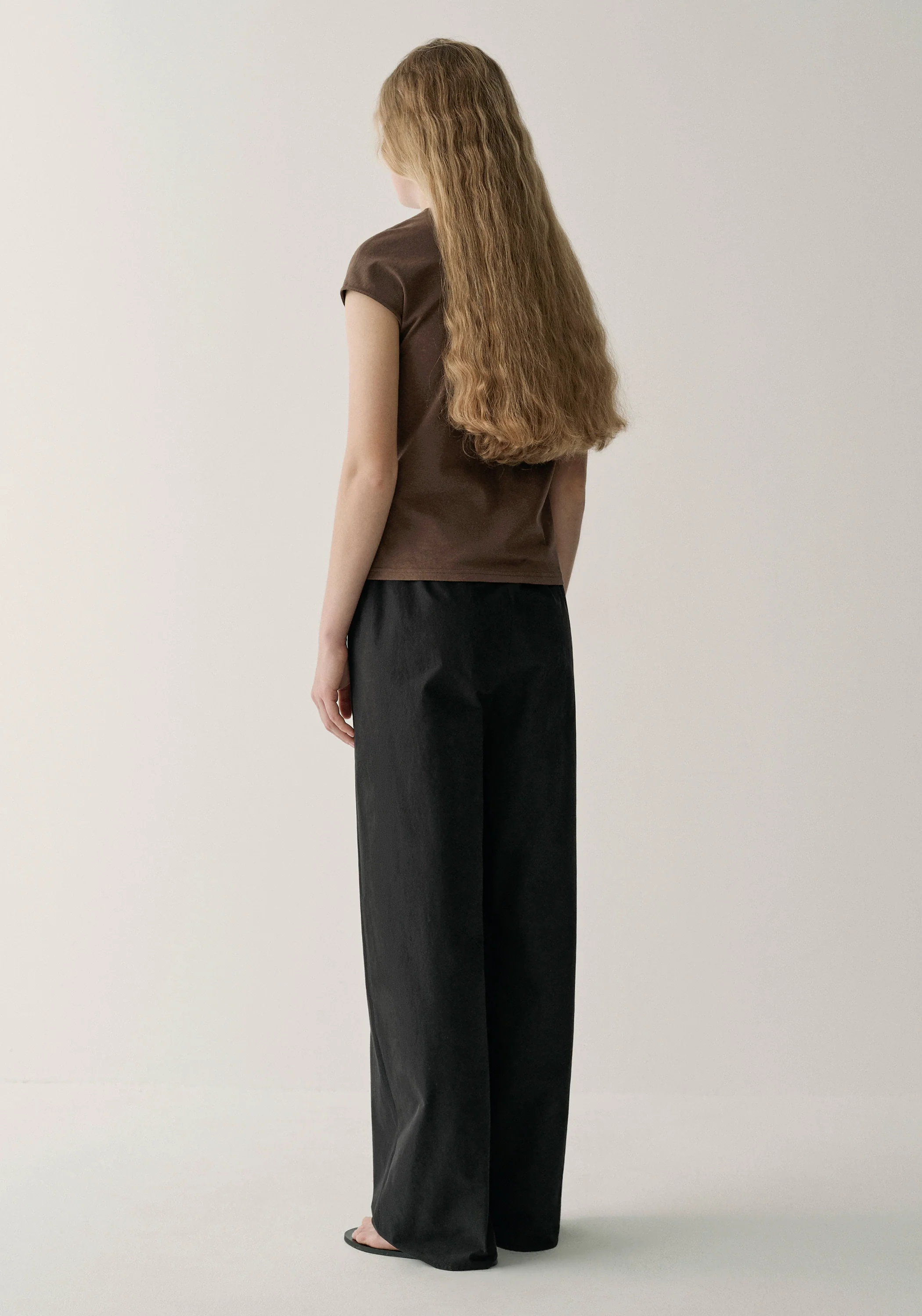 Drawsting Straight Cotton Pants - Image 4