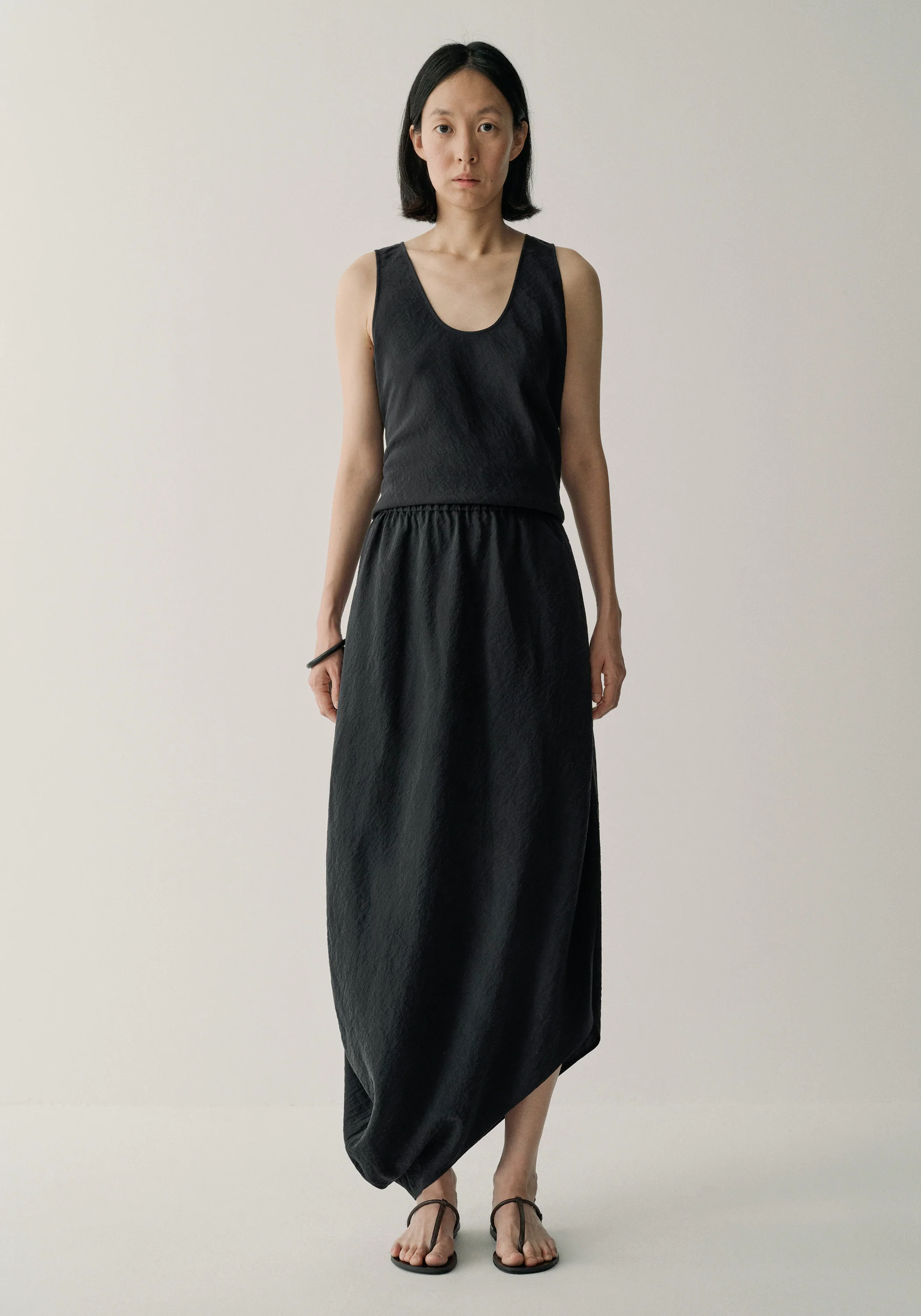 Bias-cut Hem Skirt