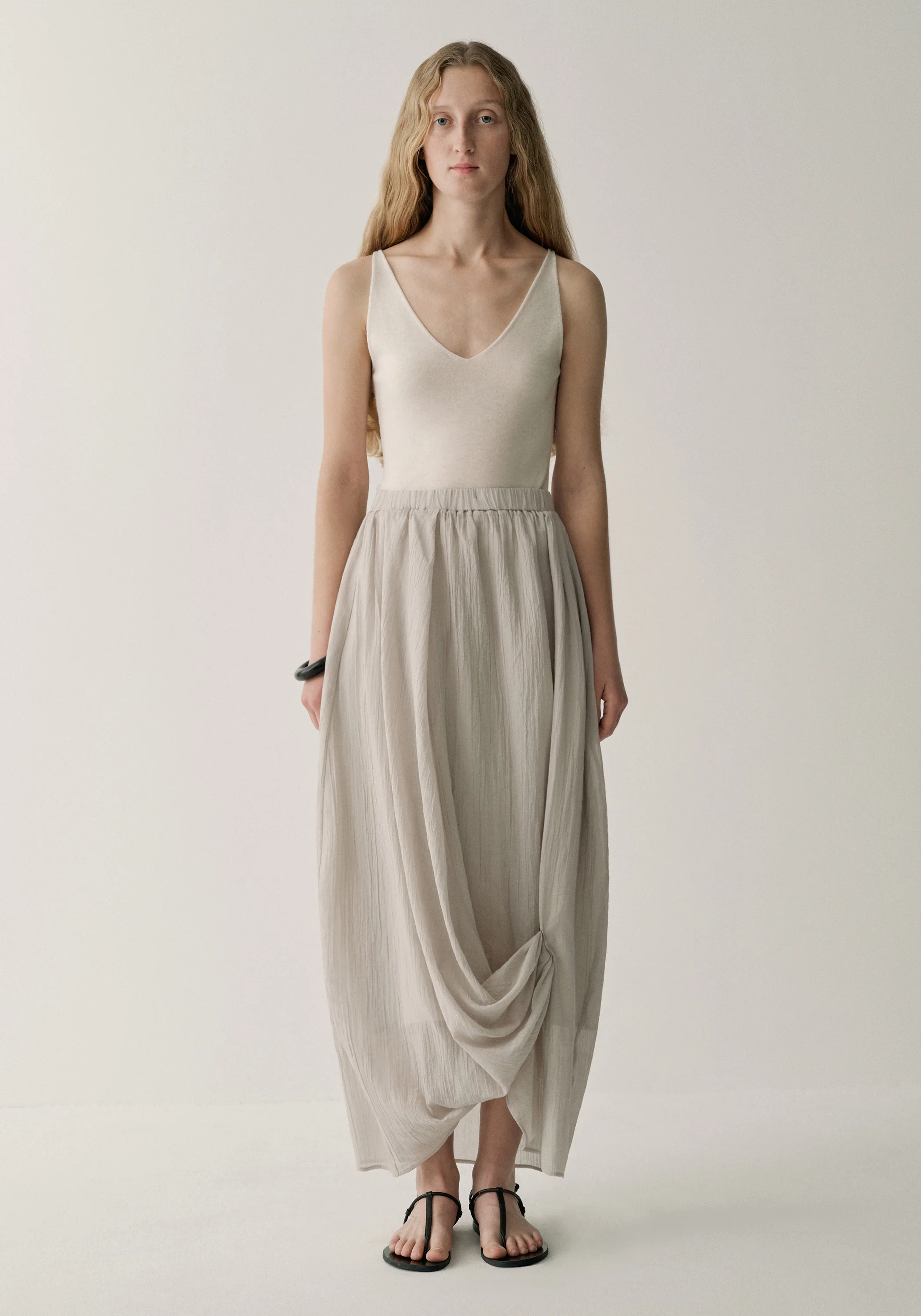 Textured Cotton Skirt