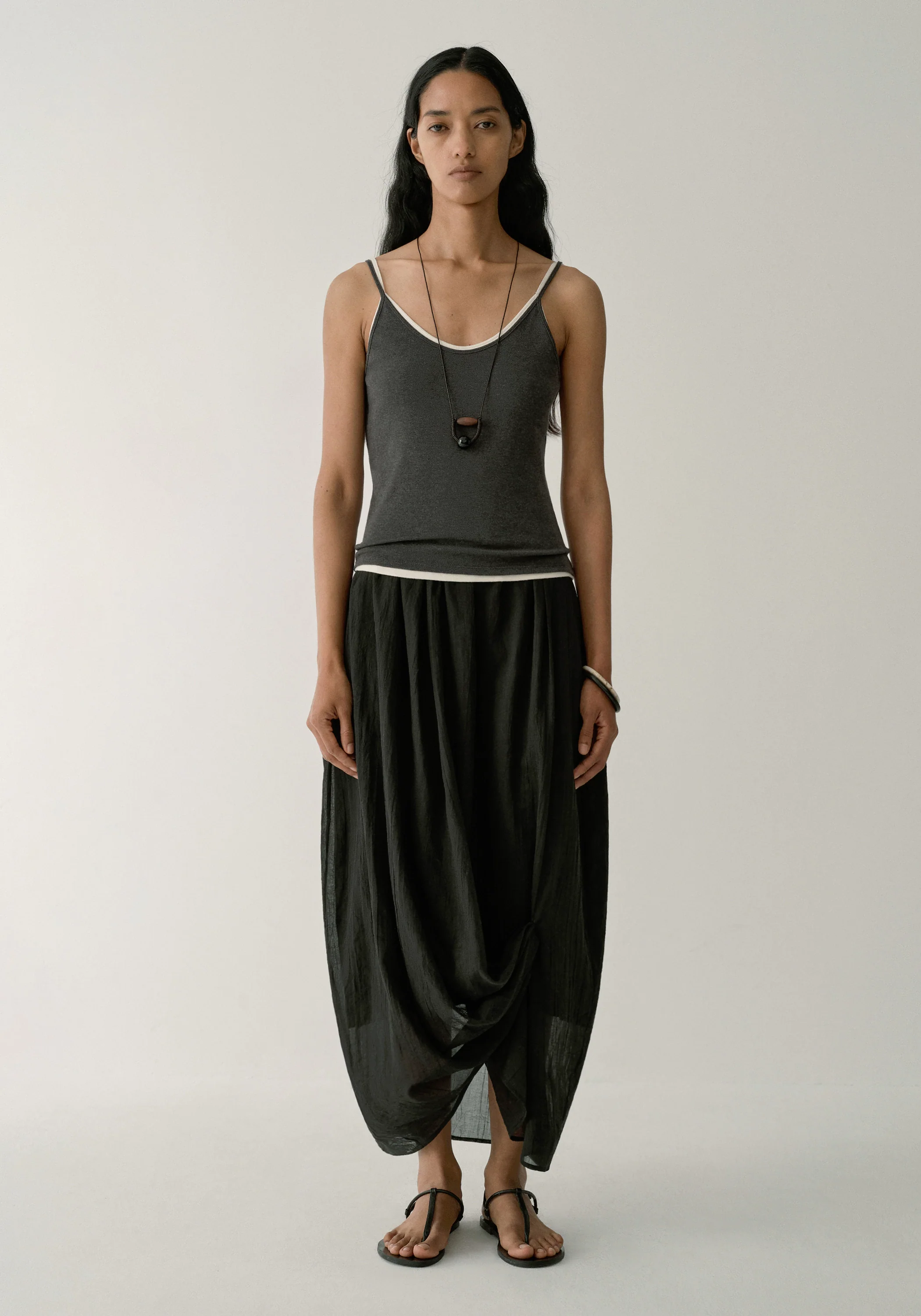 Textured Cotton Skirt - Image 11