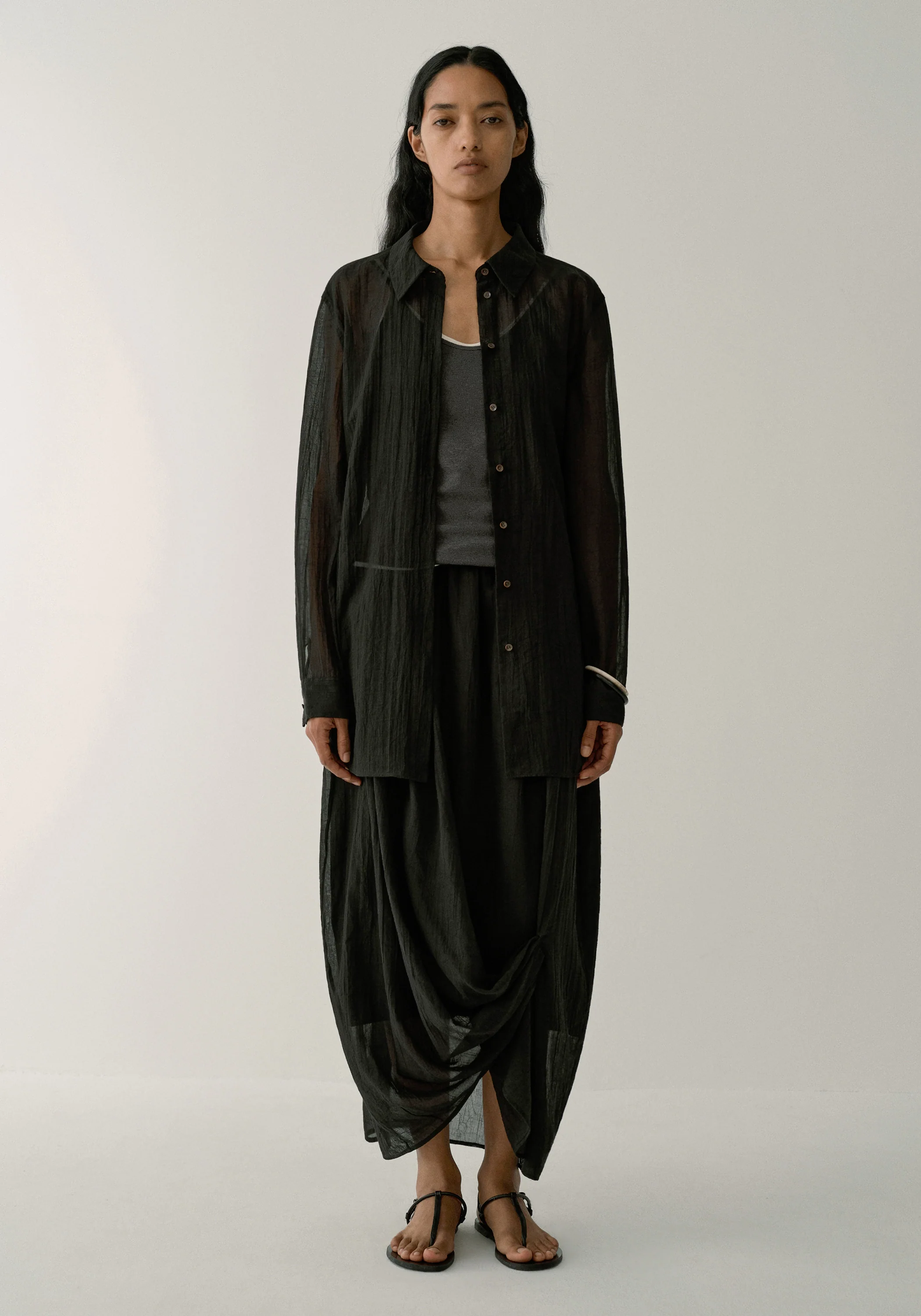 Textured Cotton Skirt - Image 14