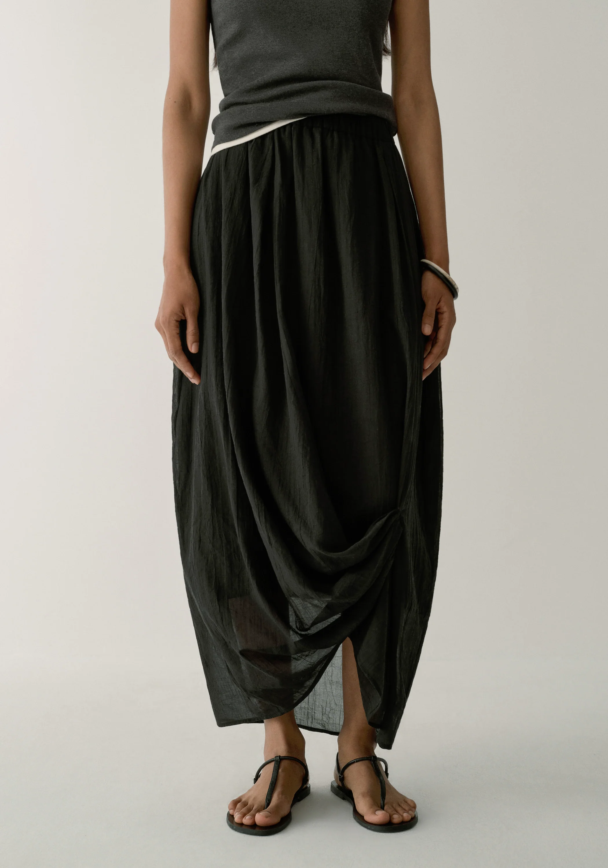 Textured Cotton Skirt - Image 16