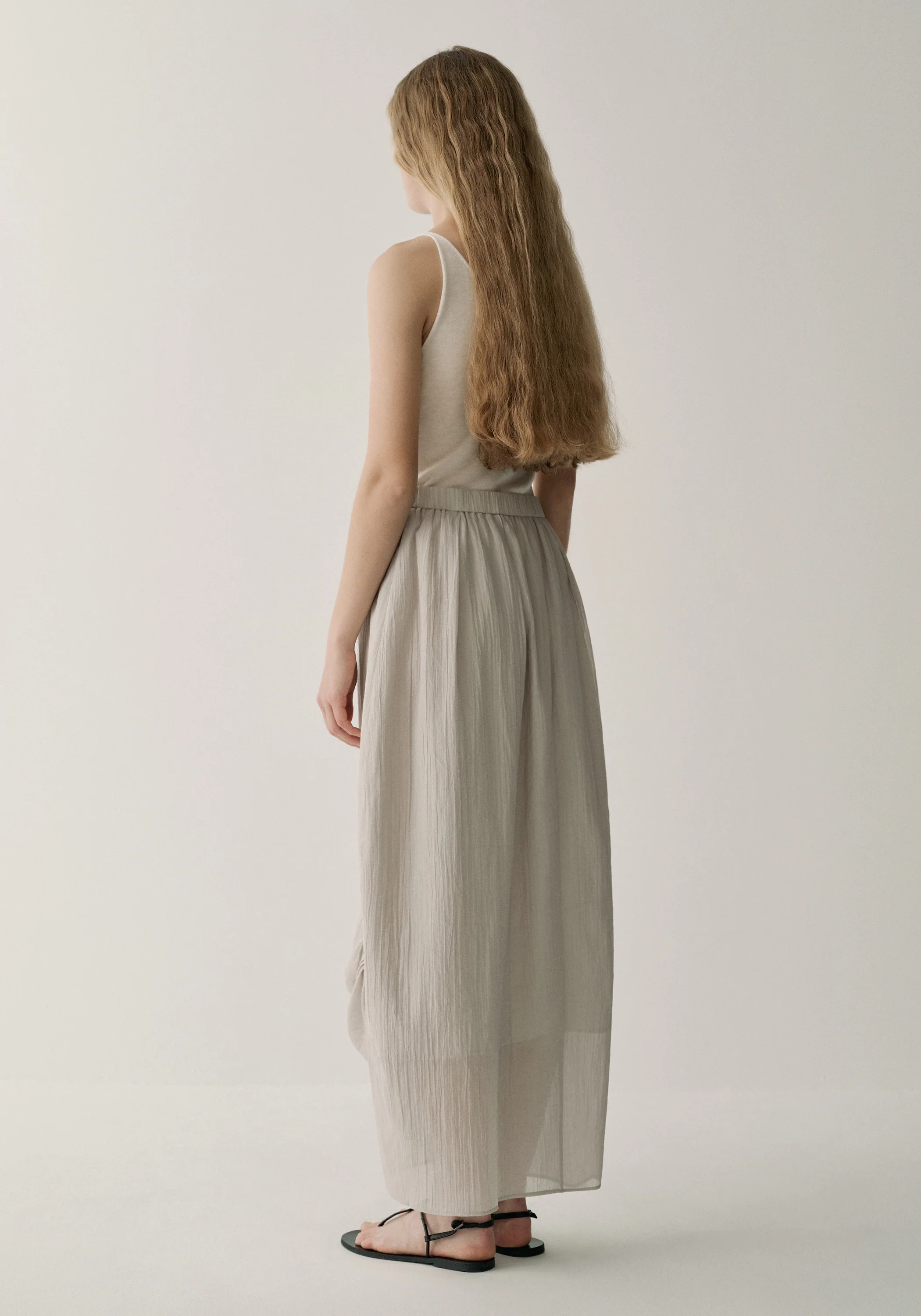 Textured Cotton Skirt - Image 5