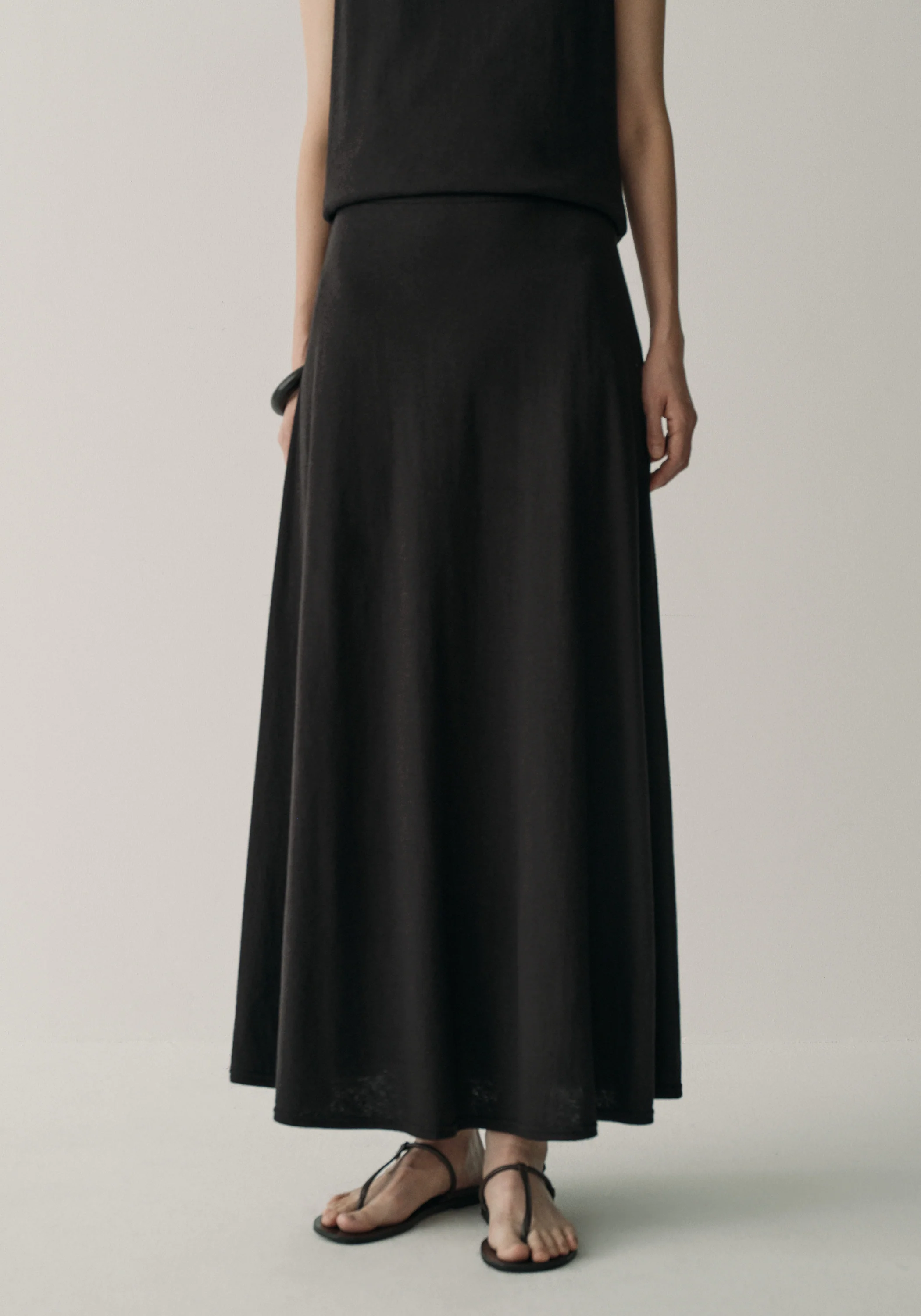 Hemp-cotton Maxi Skirt - Image 13
