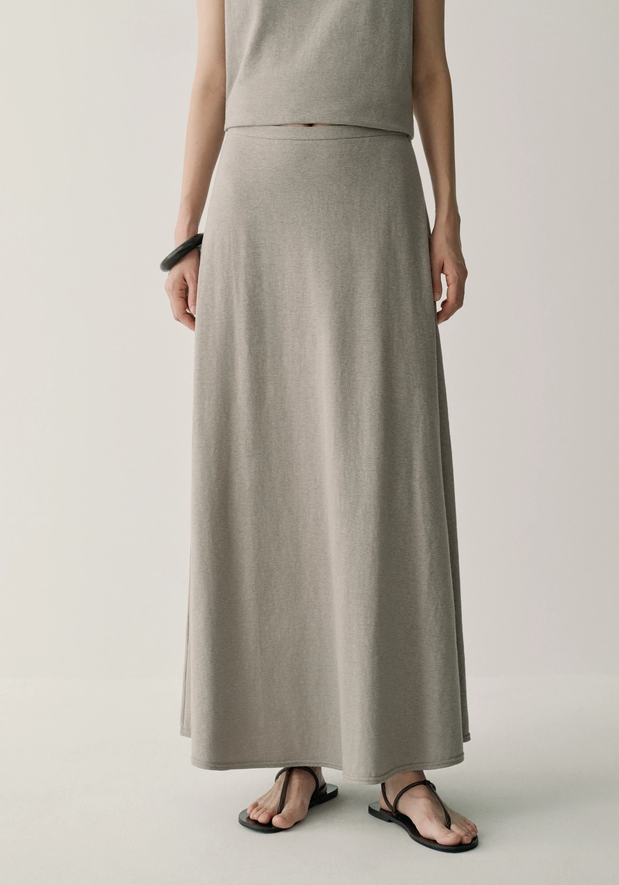 Hemp-cotton Maxi Skirt - Image 4