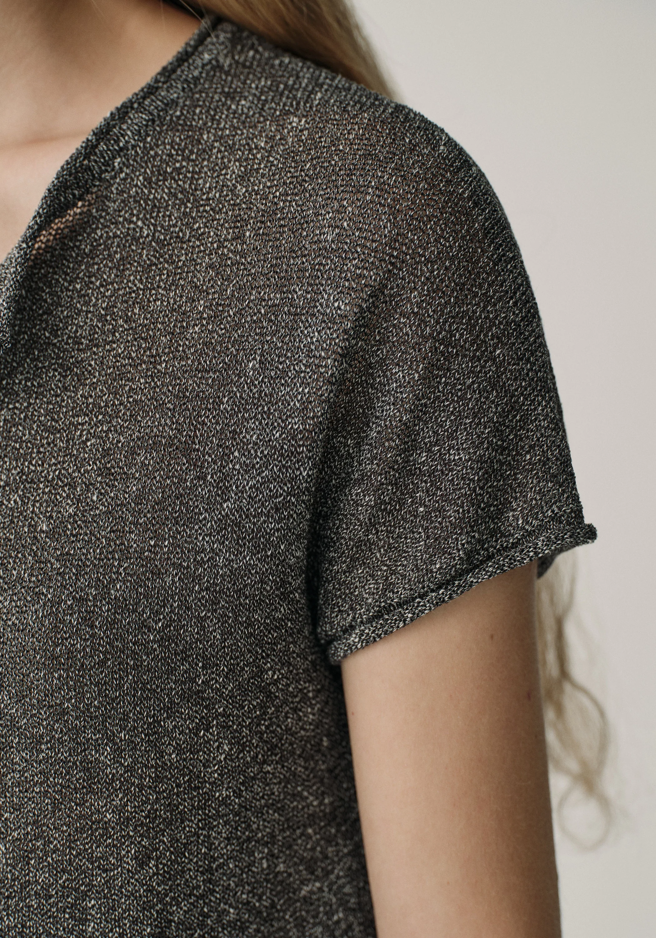 Short-sleeved Linen Cardigan - Image 8