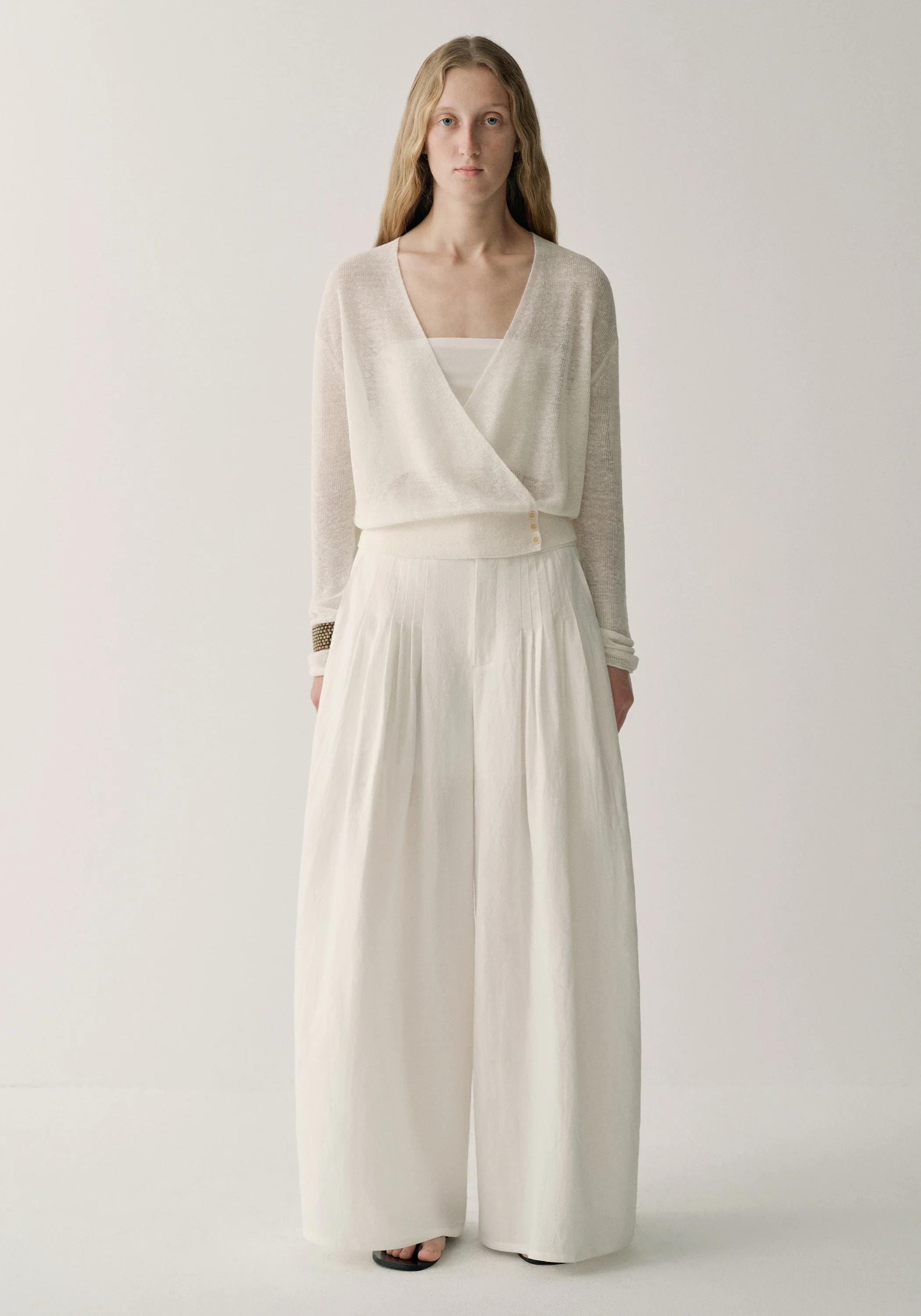 Wrap Linen Cardigan - Image 11